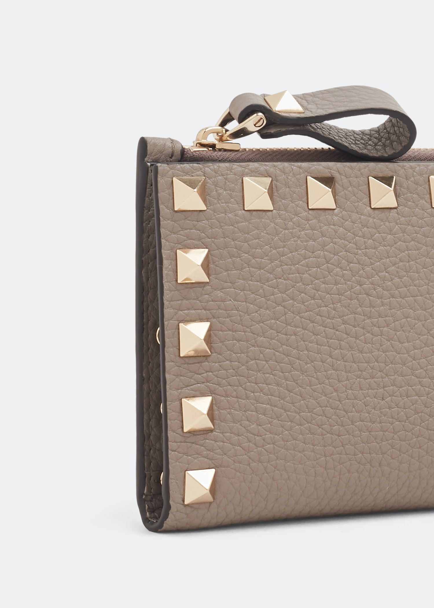 Rockstud coin purse, Grey