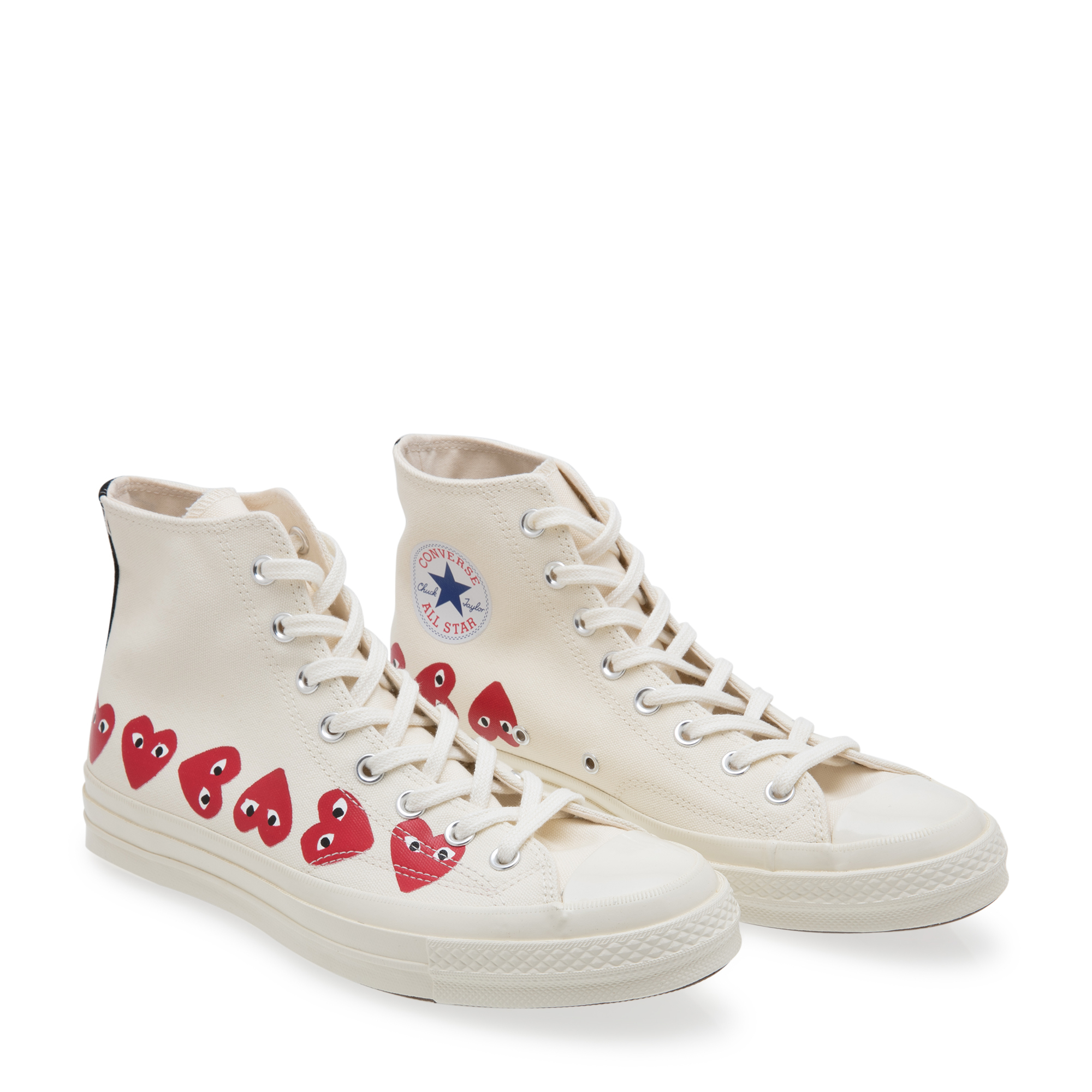 Heart eye Chuck Taylor sneakers, White