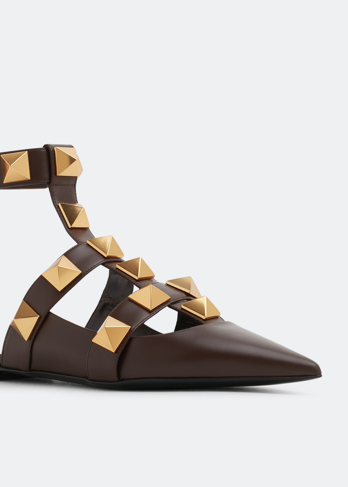 Roman Stud ballet flats, Brown
