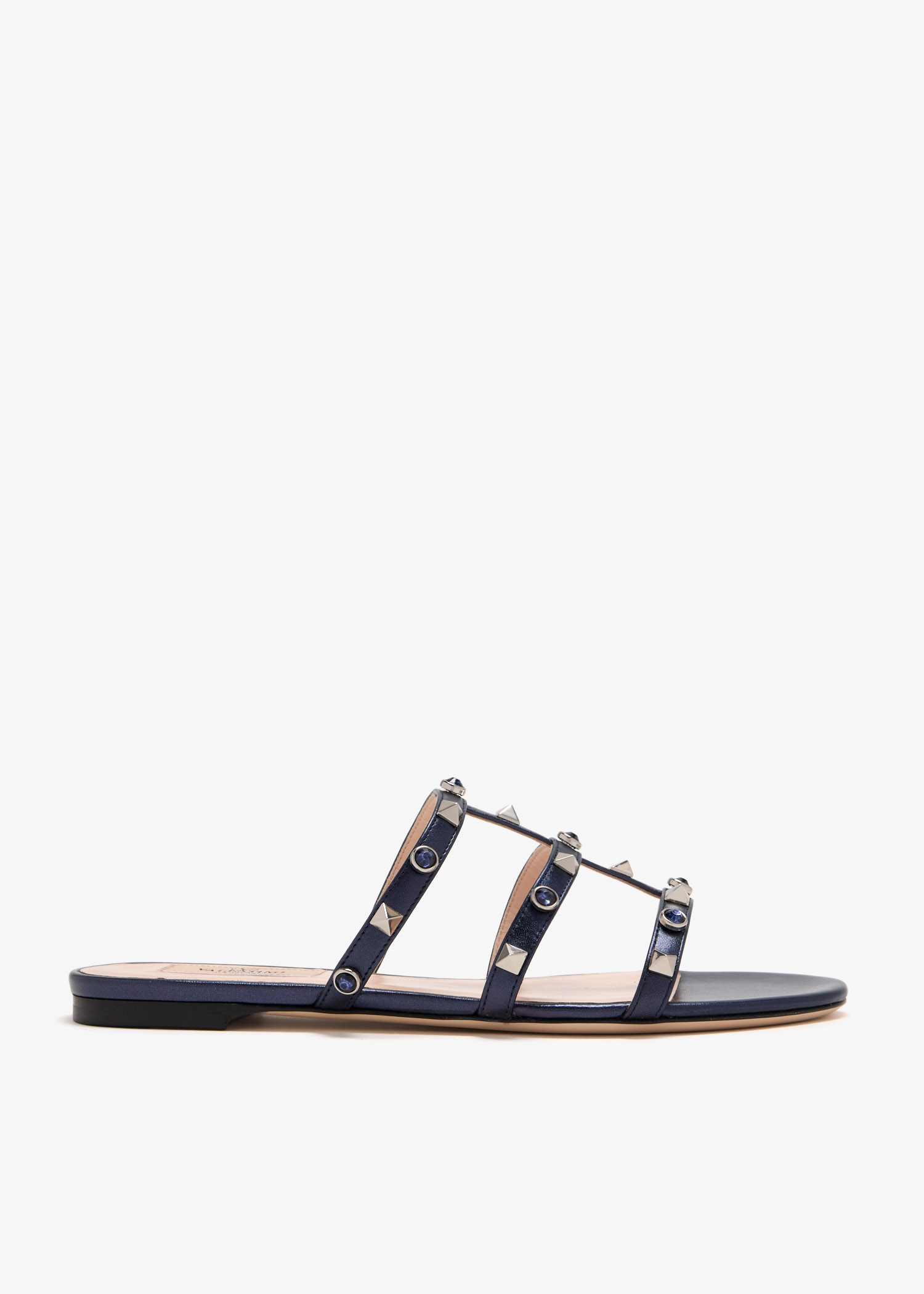 Rockstud flat sandals, Navy
Rockstud flat sandals, Navy