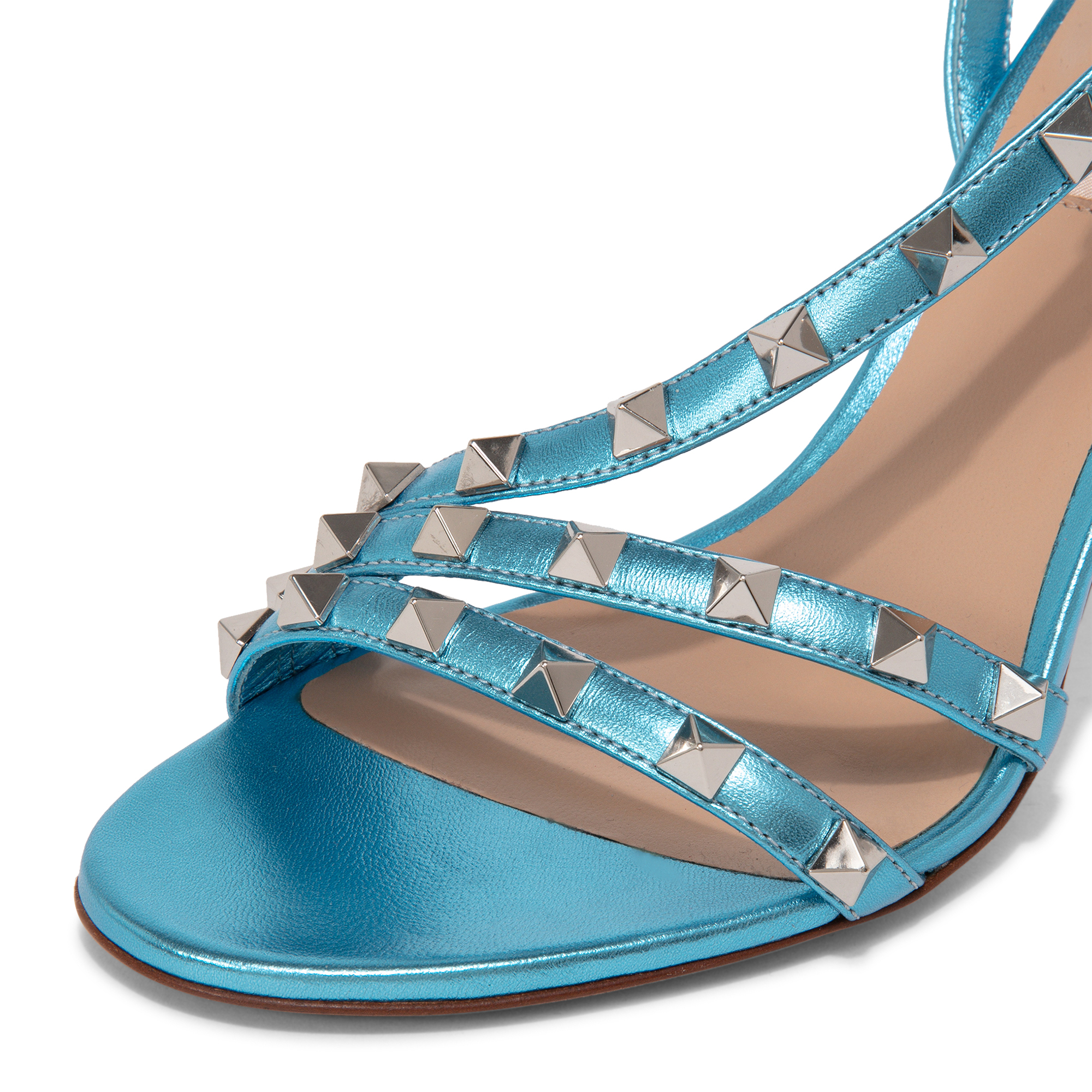 Rockstud sandals, Blue