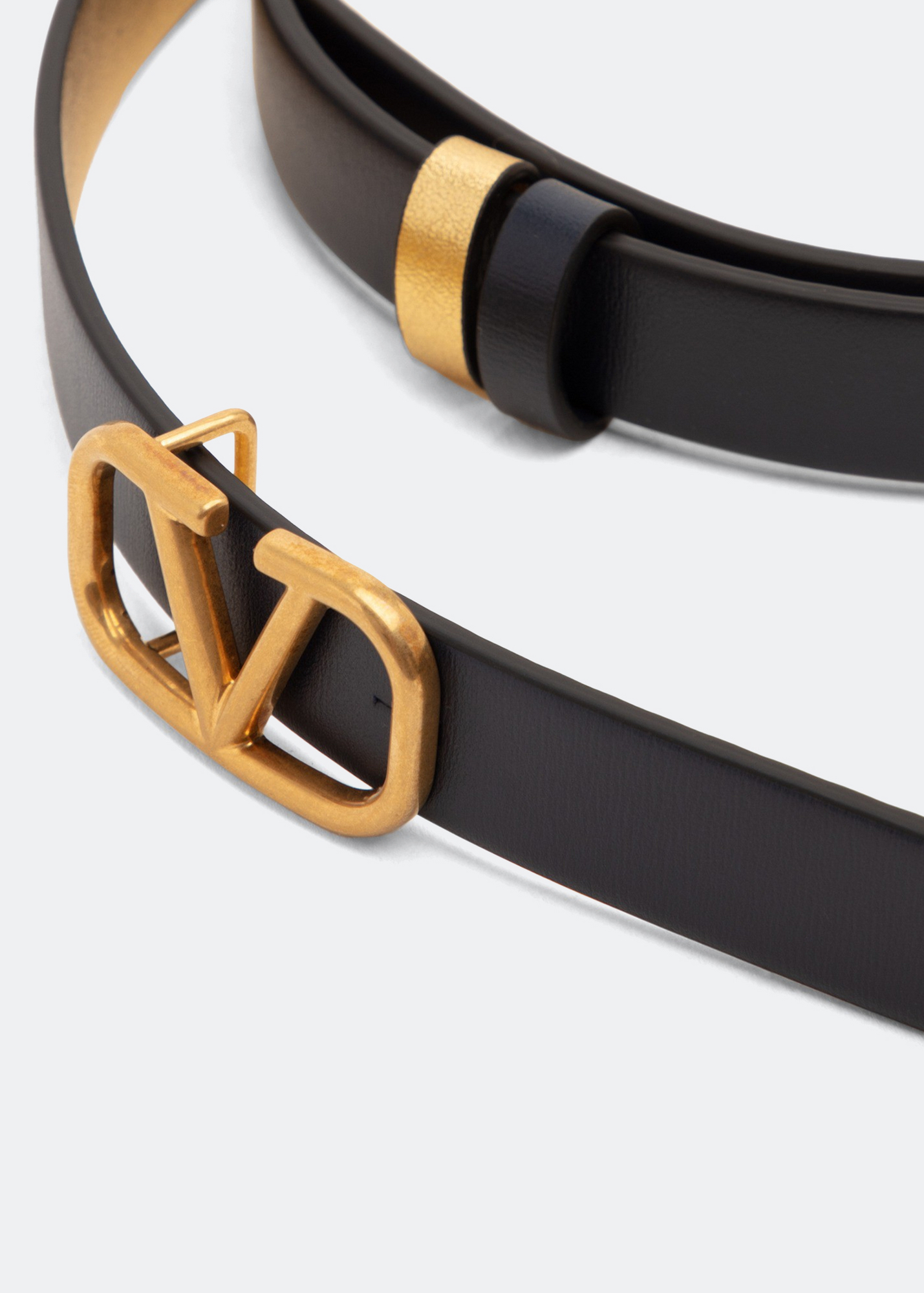 VLogo Signature reversible belt, Blue