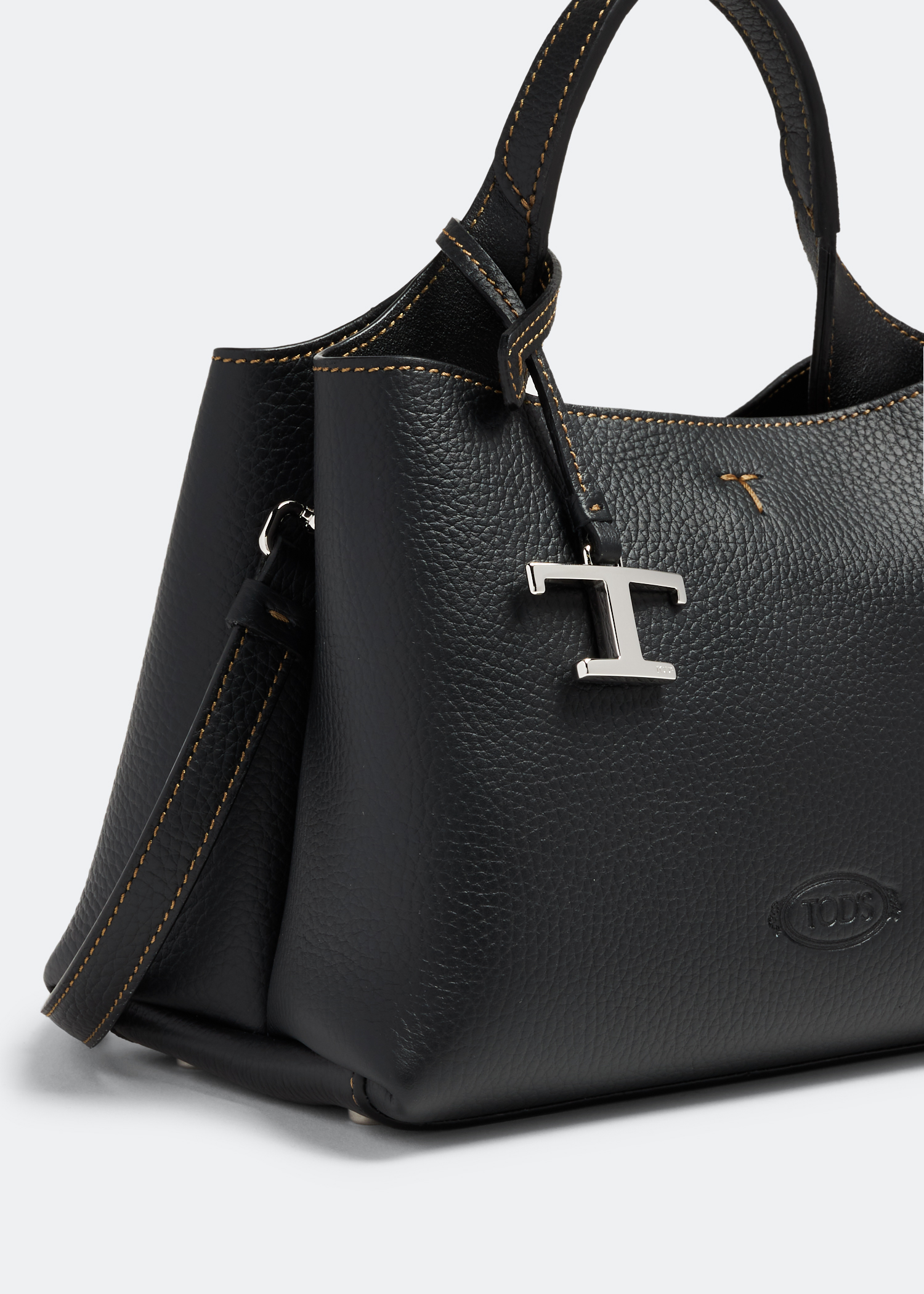 Leather micro bag, Black
