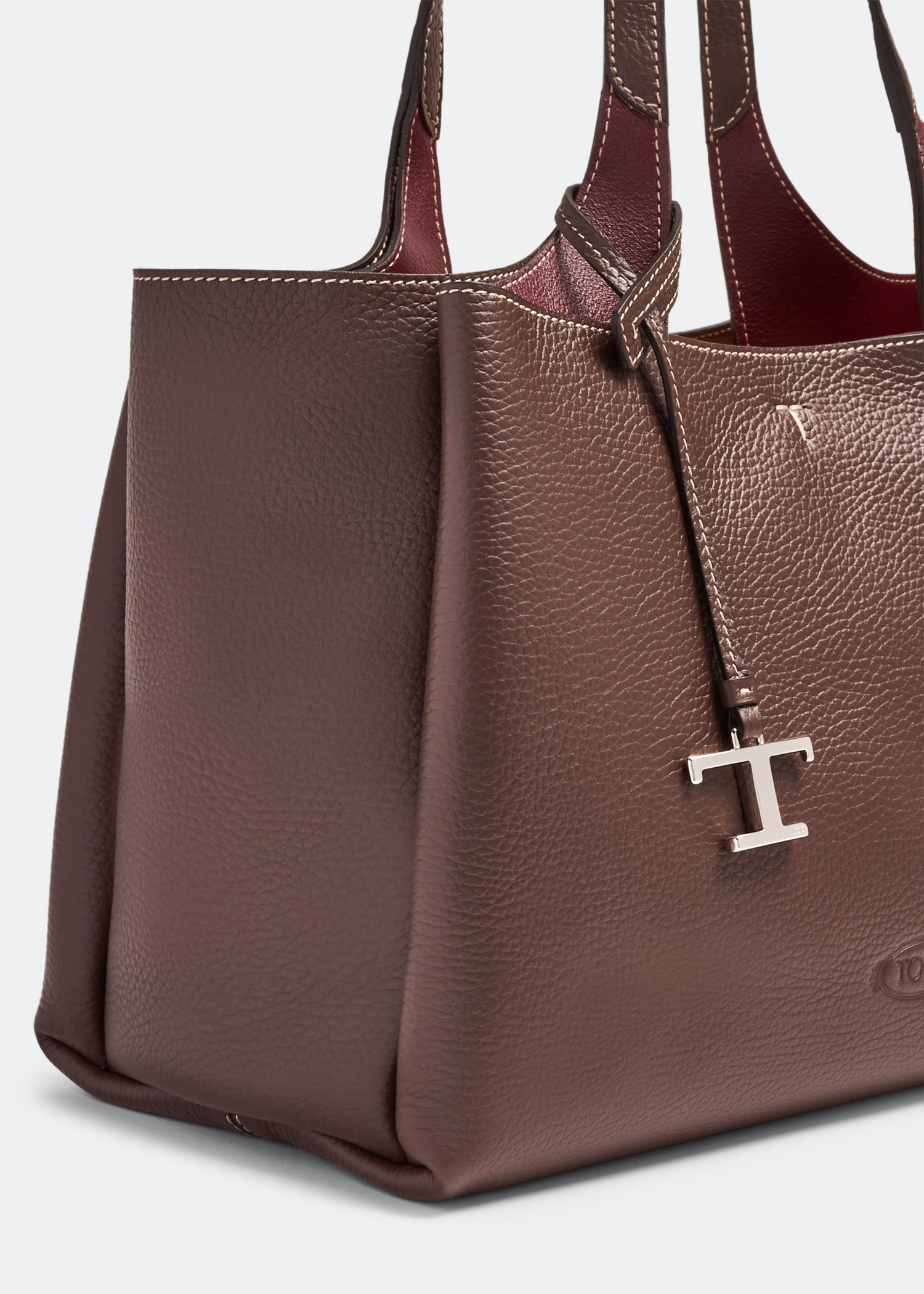 Leather medium bag, Brown