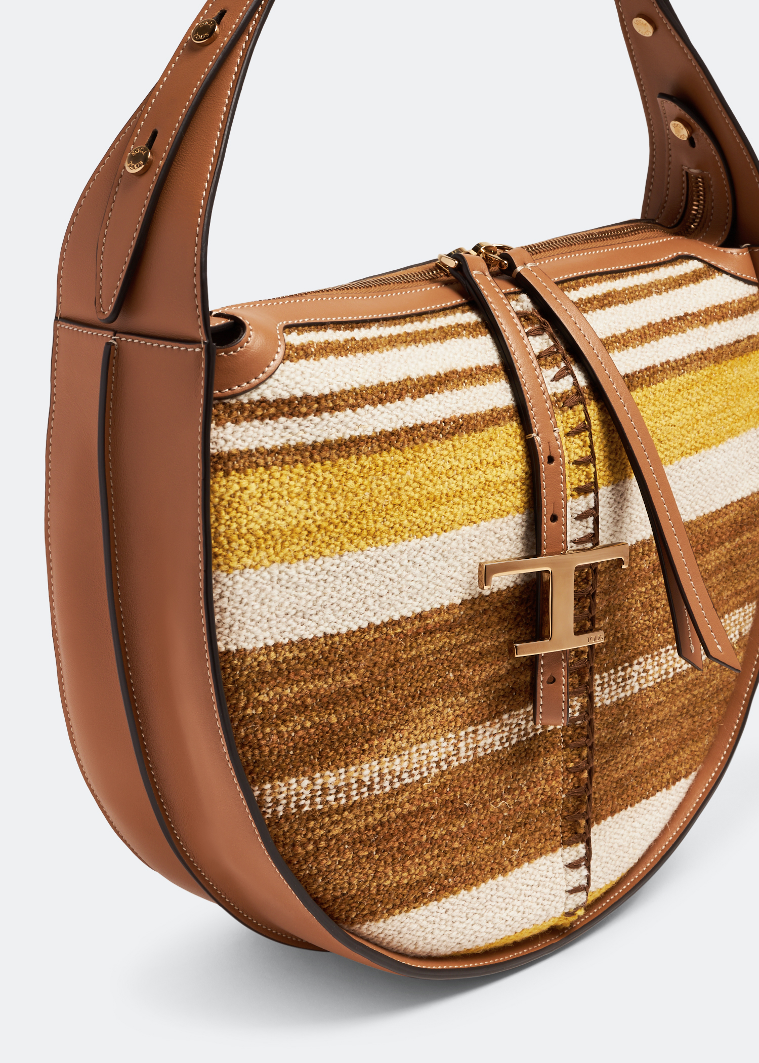 T Timeless medium hobo bag, Brown