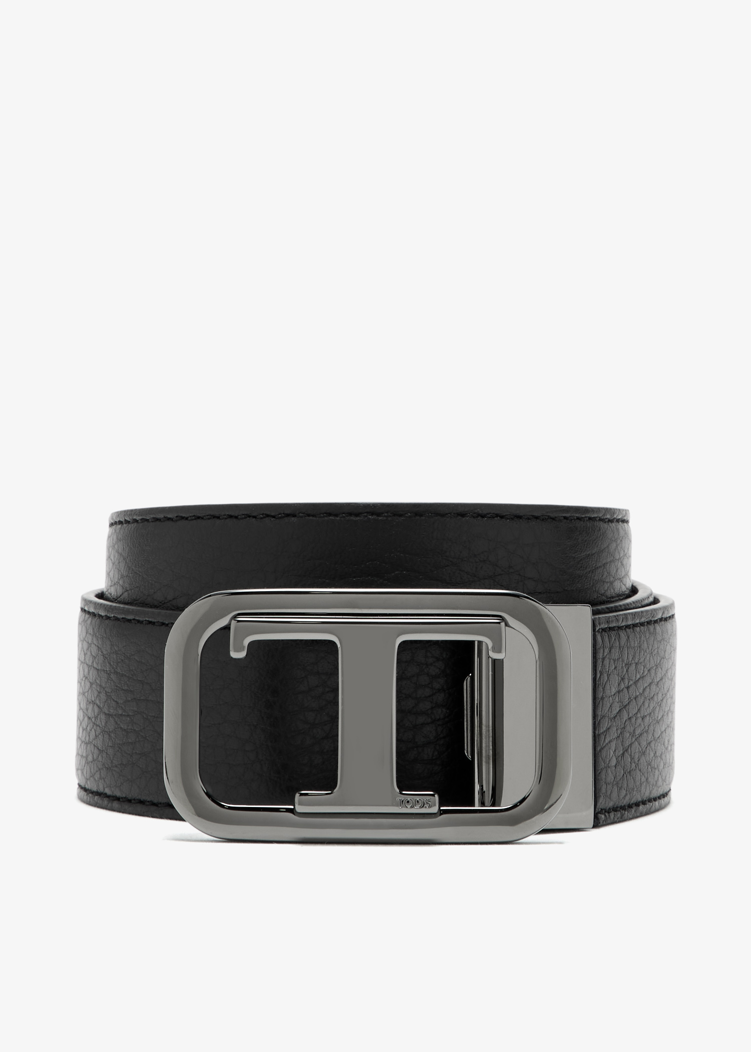 Reversible dual buckle belt, Black
Reversible dual buckle belt, Black