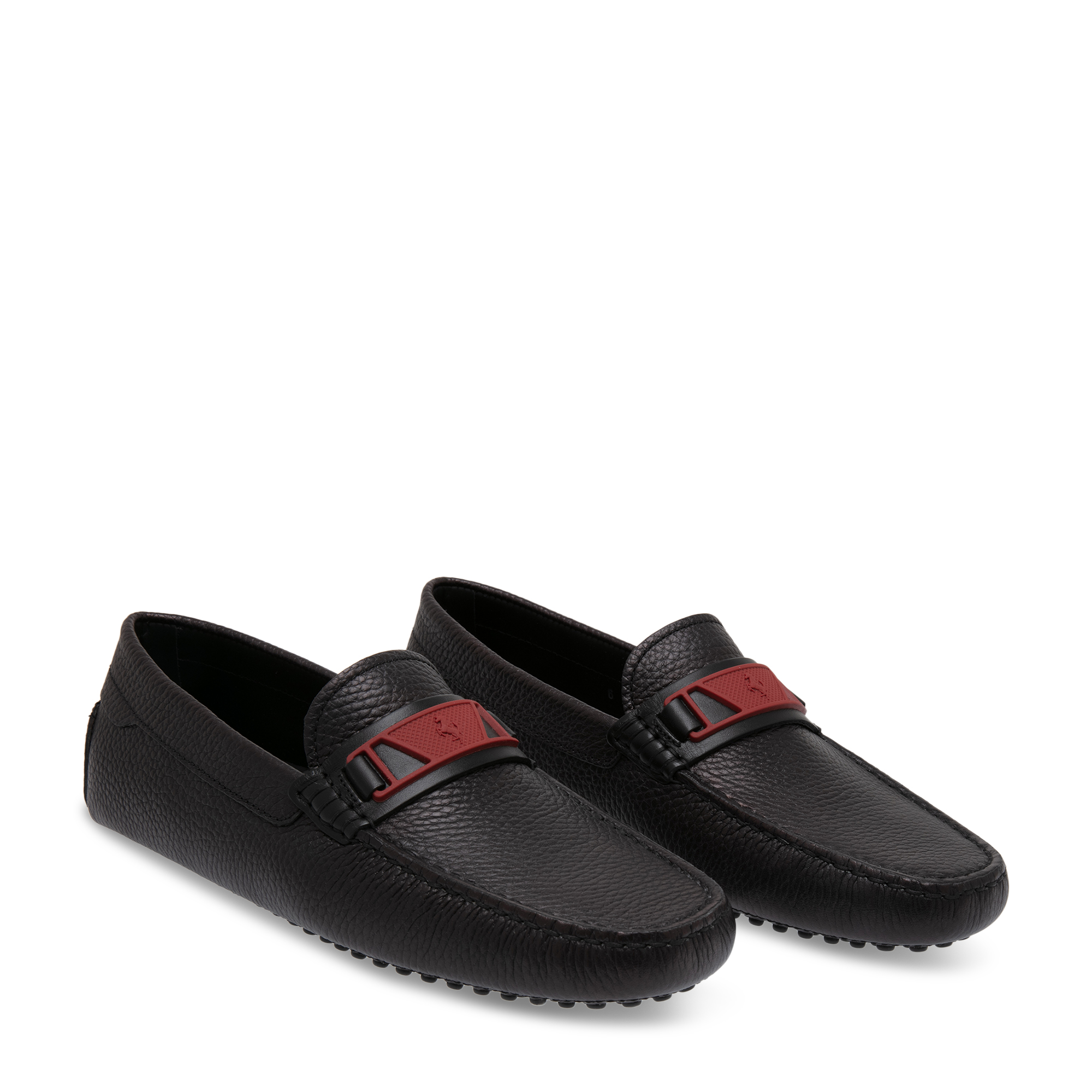 for Ferrari leather loafers, Black