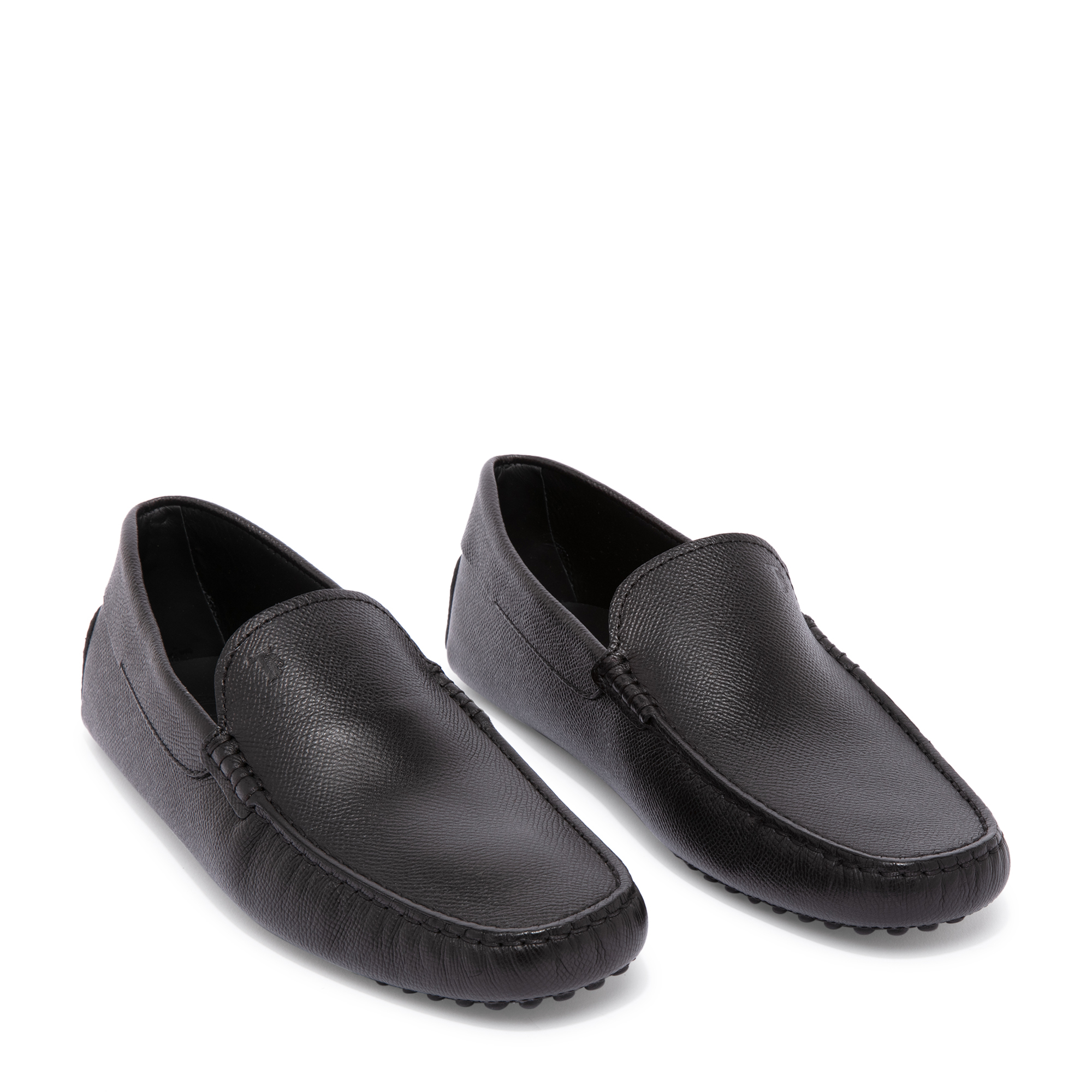 Leather loafers, Black