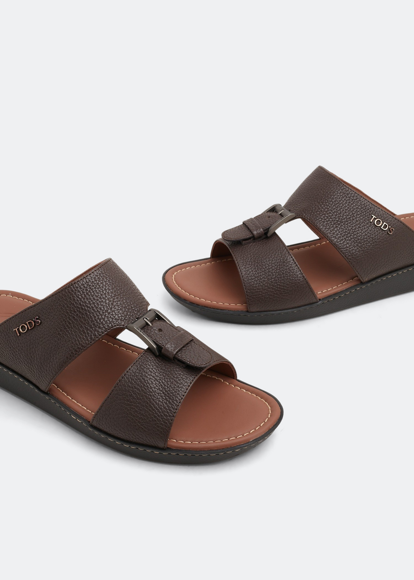 Buckle leather sandals, Brown
Buckle leather sandals, Brown