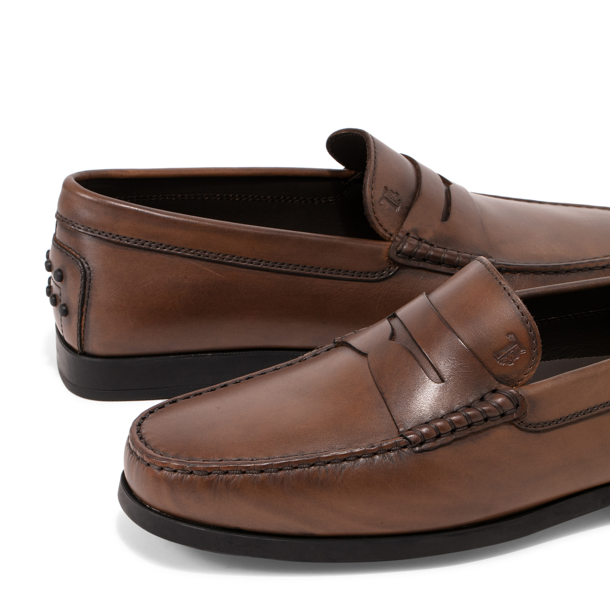 Leather loafers, Brown