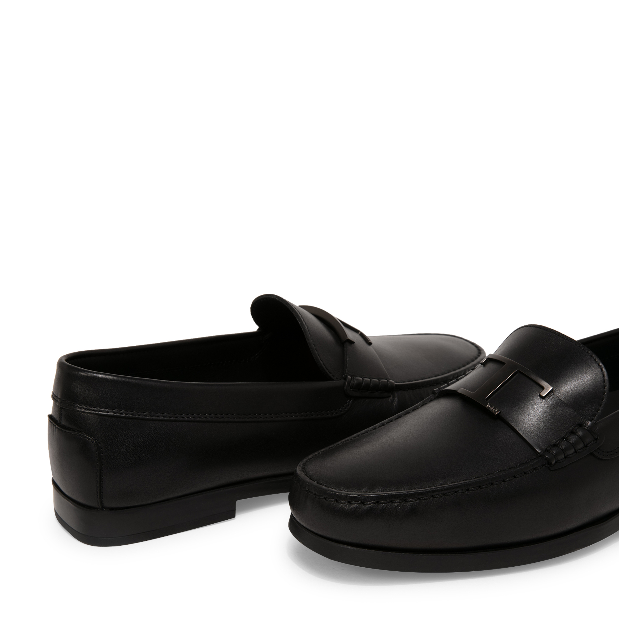 Timeless leather loafers, Black