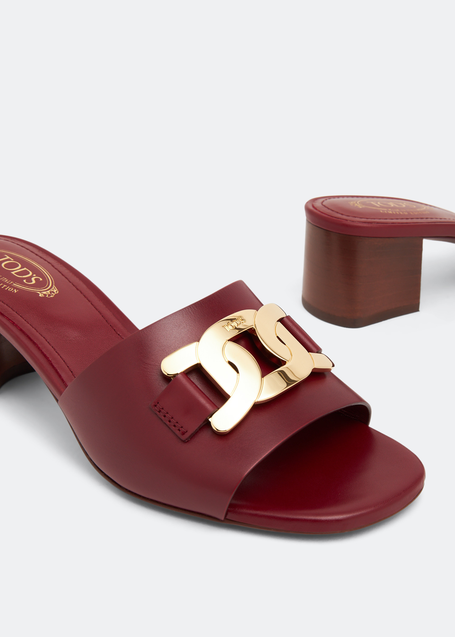 Kate sandals, Burgundy