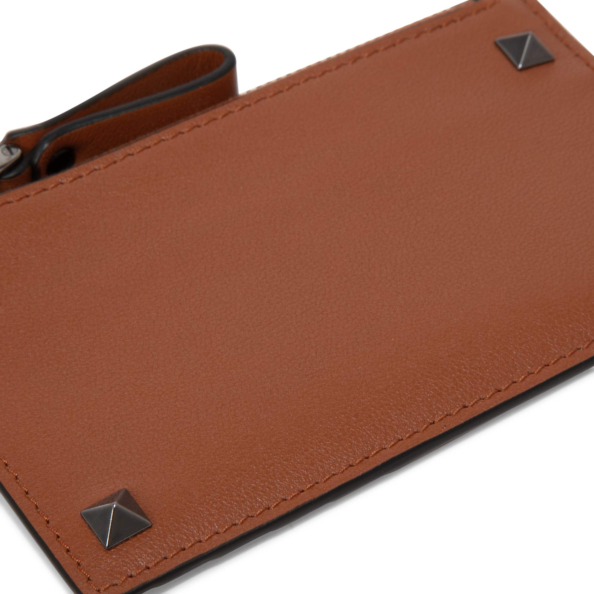 Rockstud coin purse, Brown