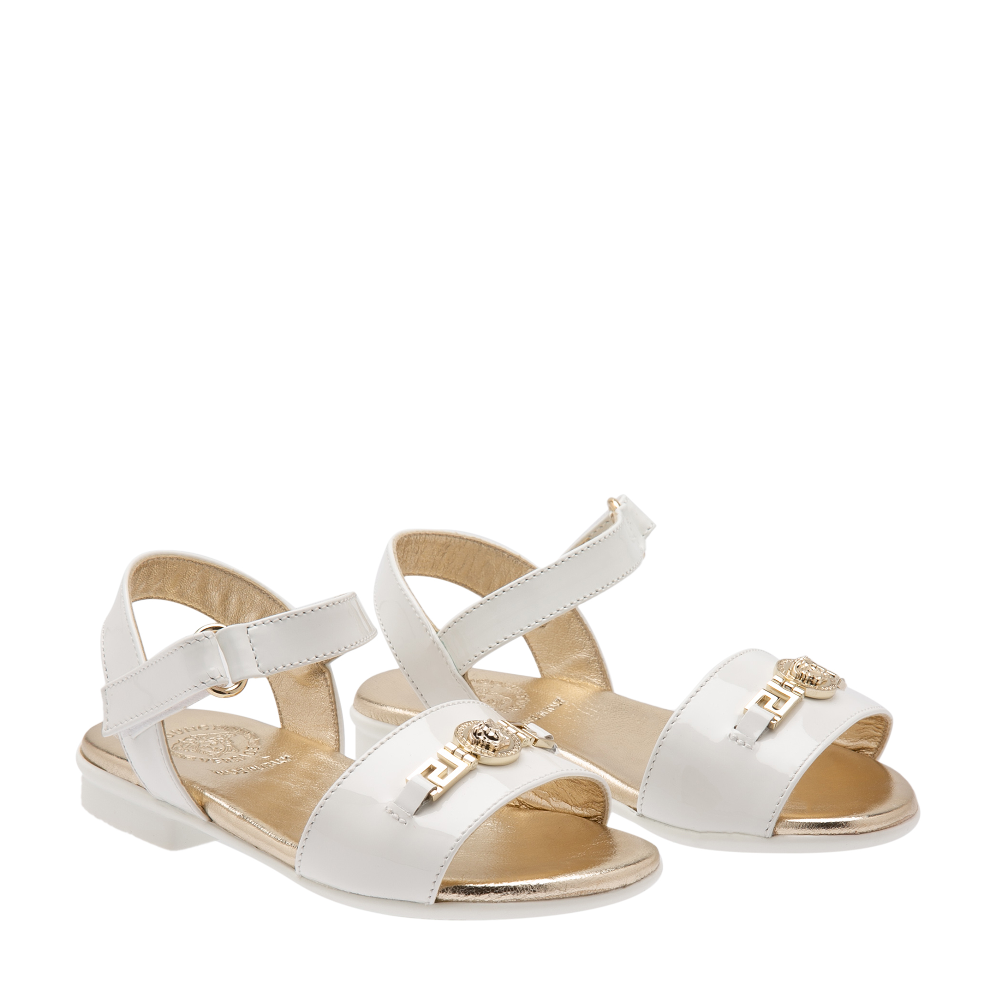 Leather sandals, White