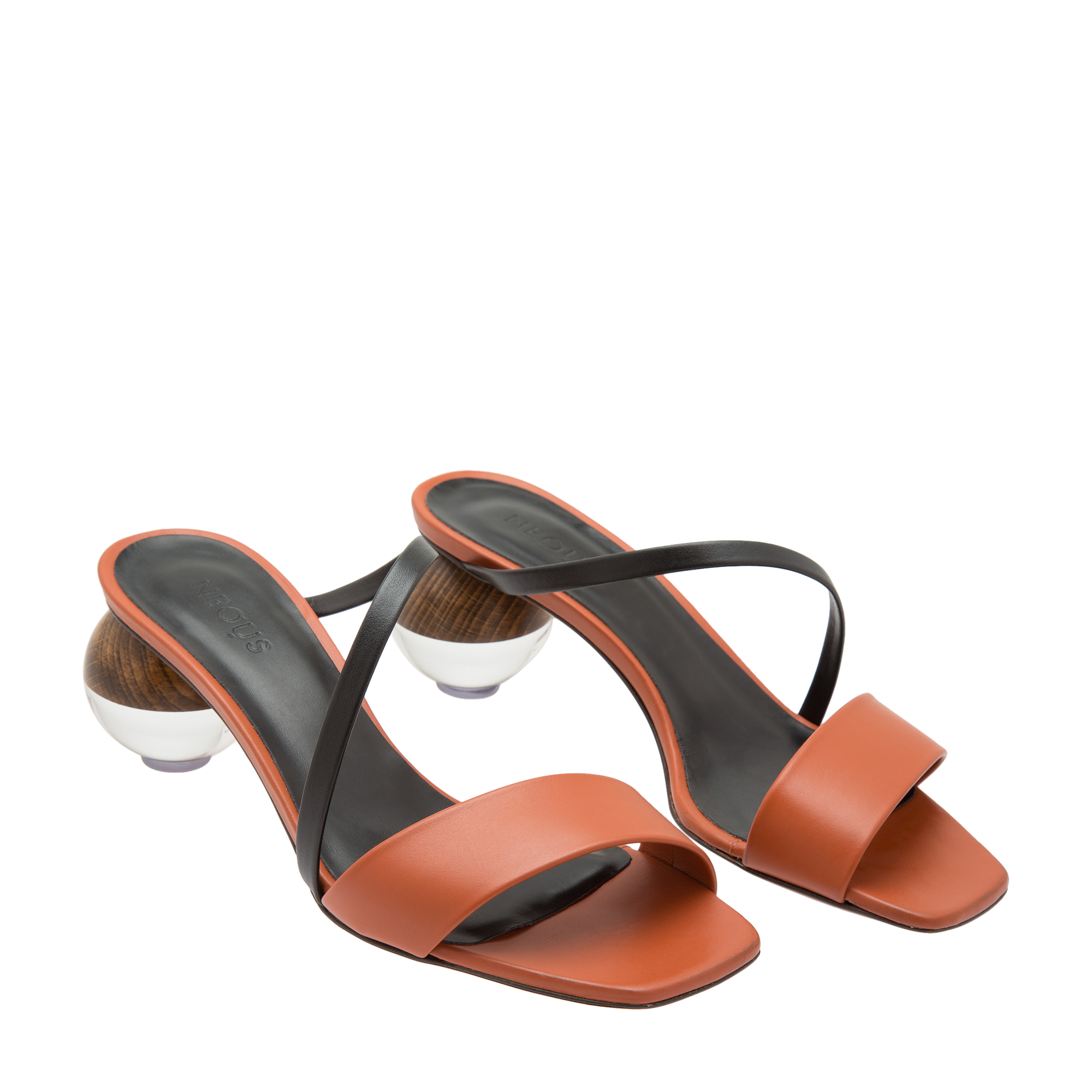 

Gia leather sandals, Brown