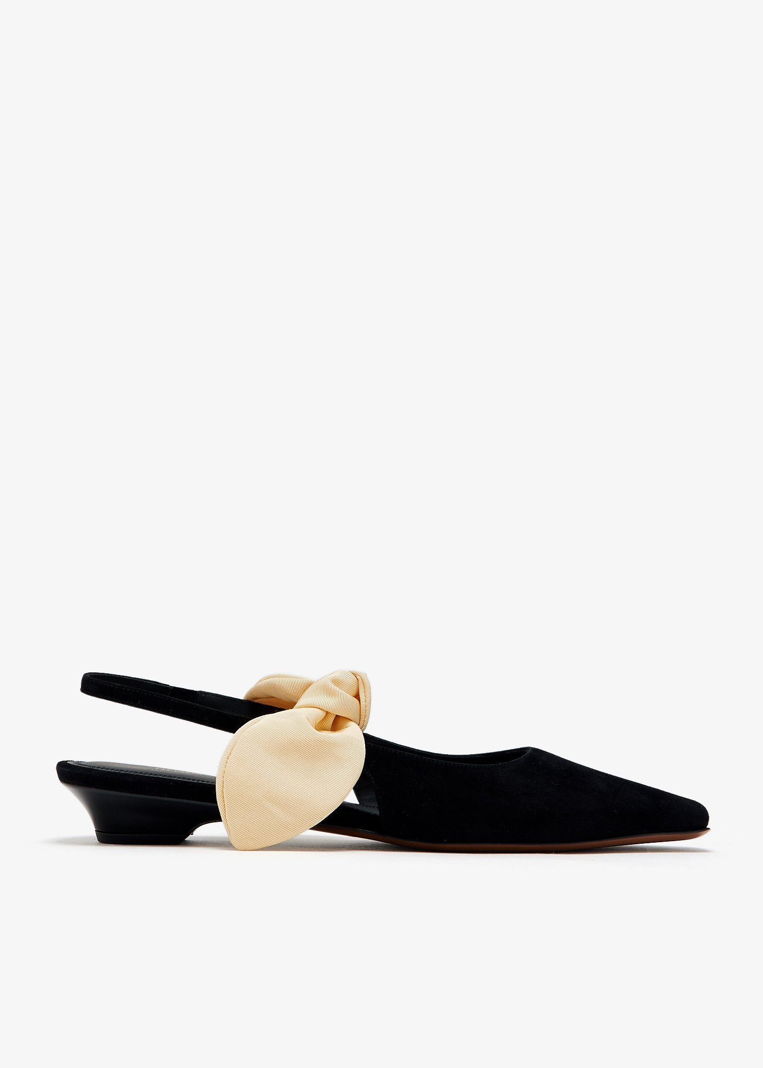 

Uba slingback flats, Black