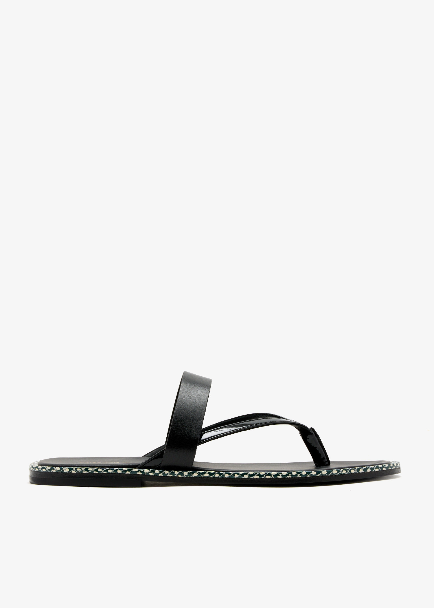 

Leather sandals, Black