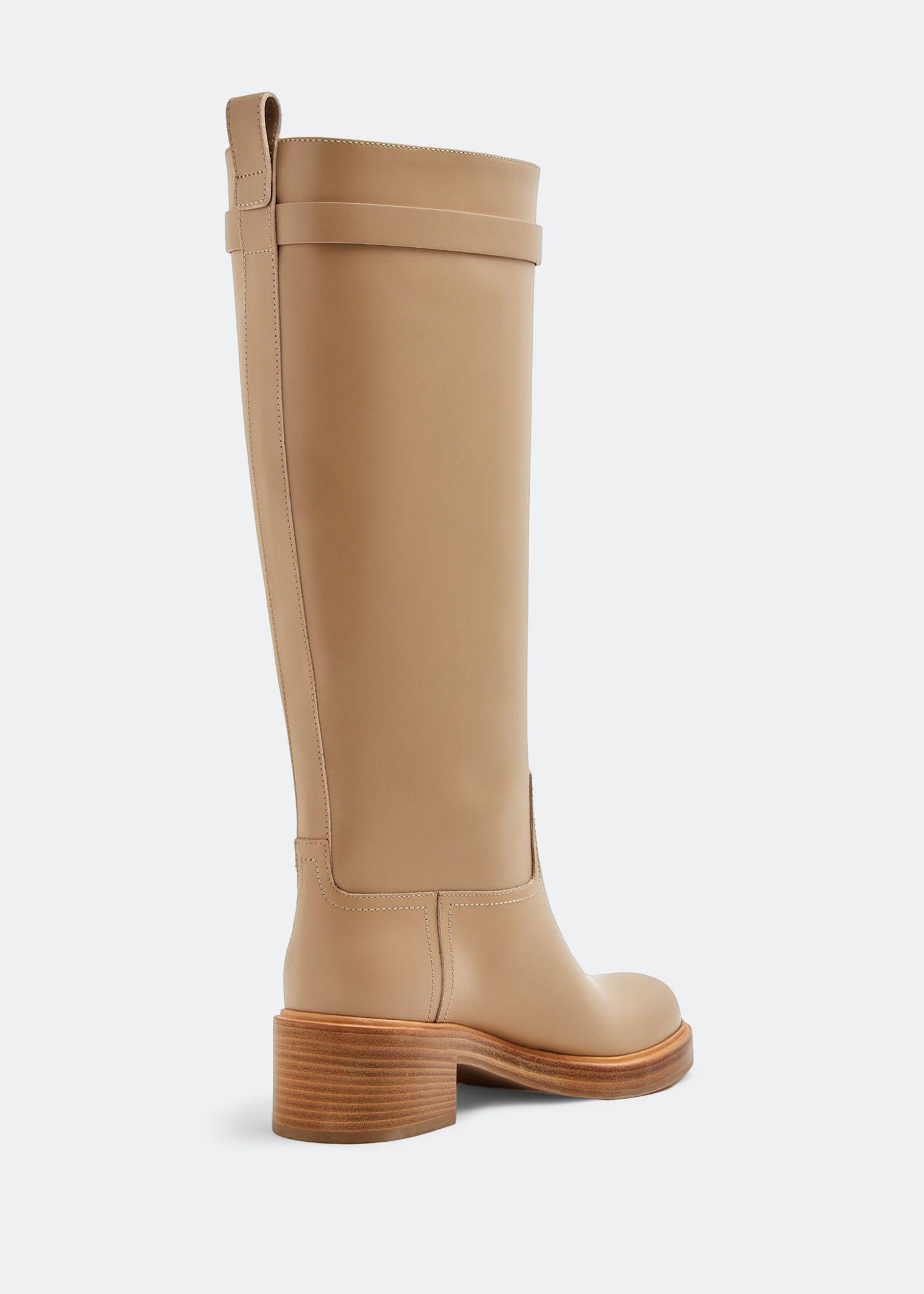 

Vara chain knee-high boots, Beige