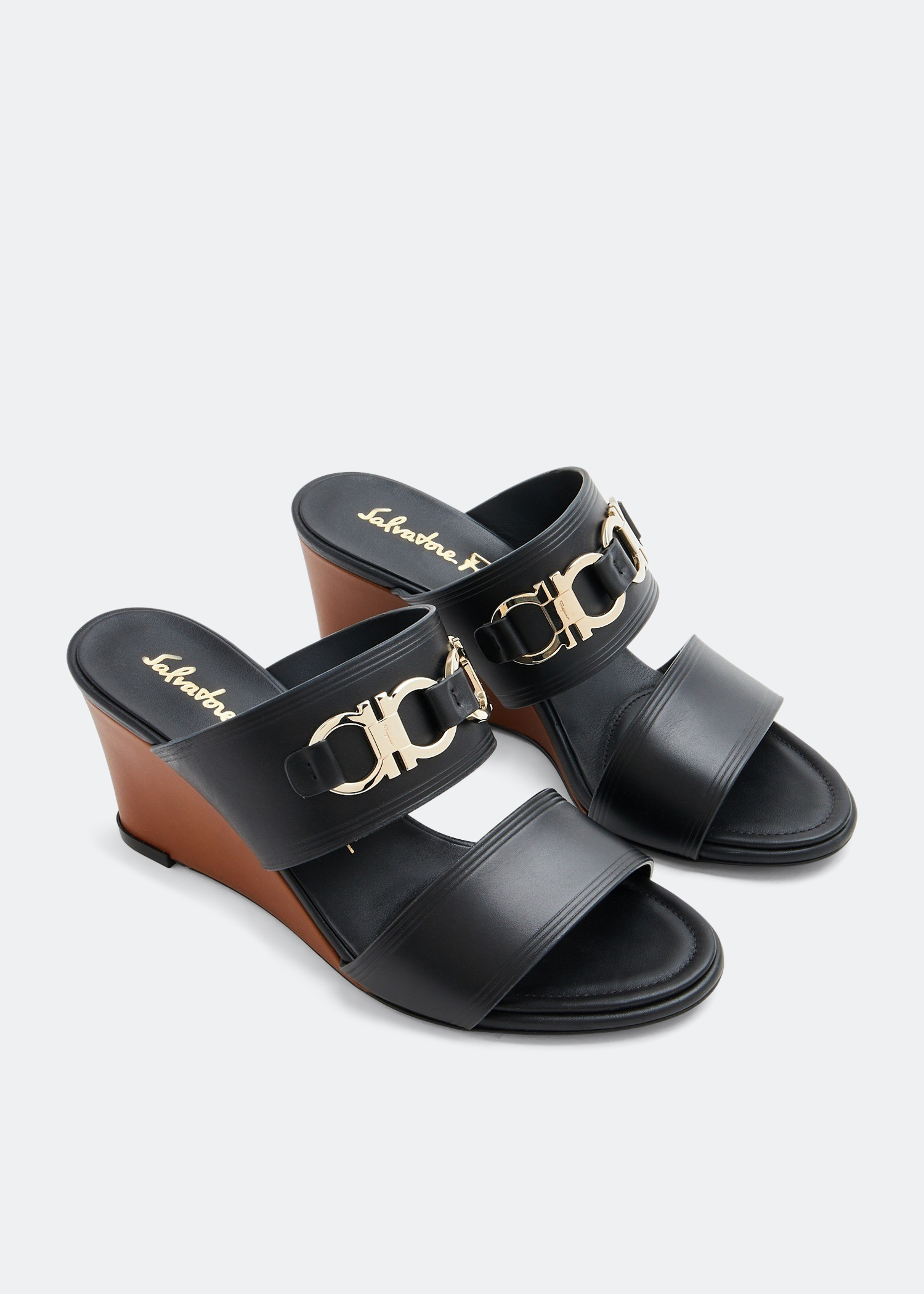 Salvatore ferragamo wedge sandals hotsell