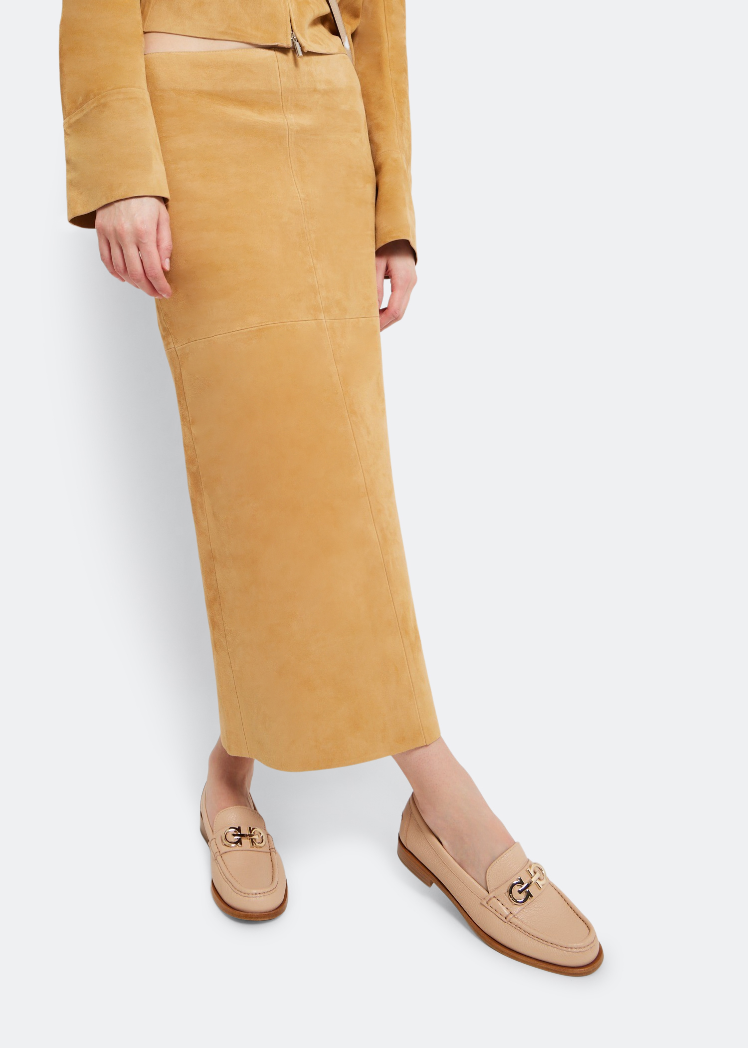 

Gancini loafers, Pink