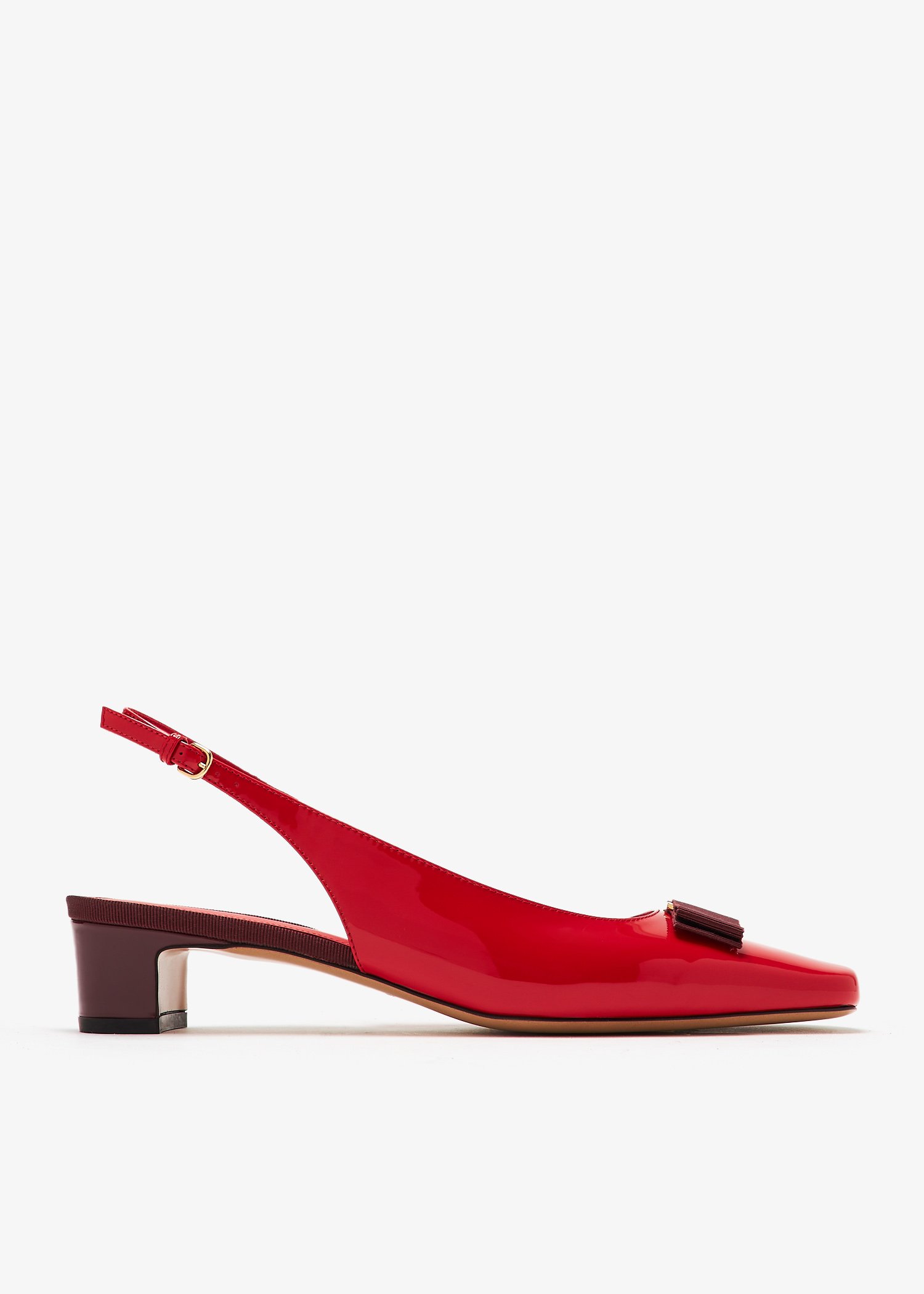 

Vara bow slingback pumps, Red
