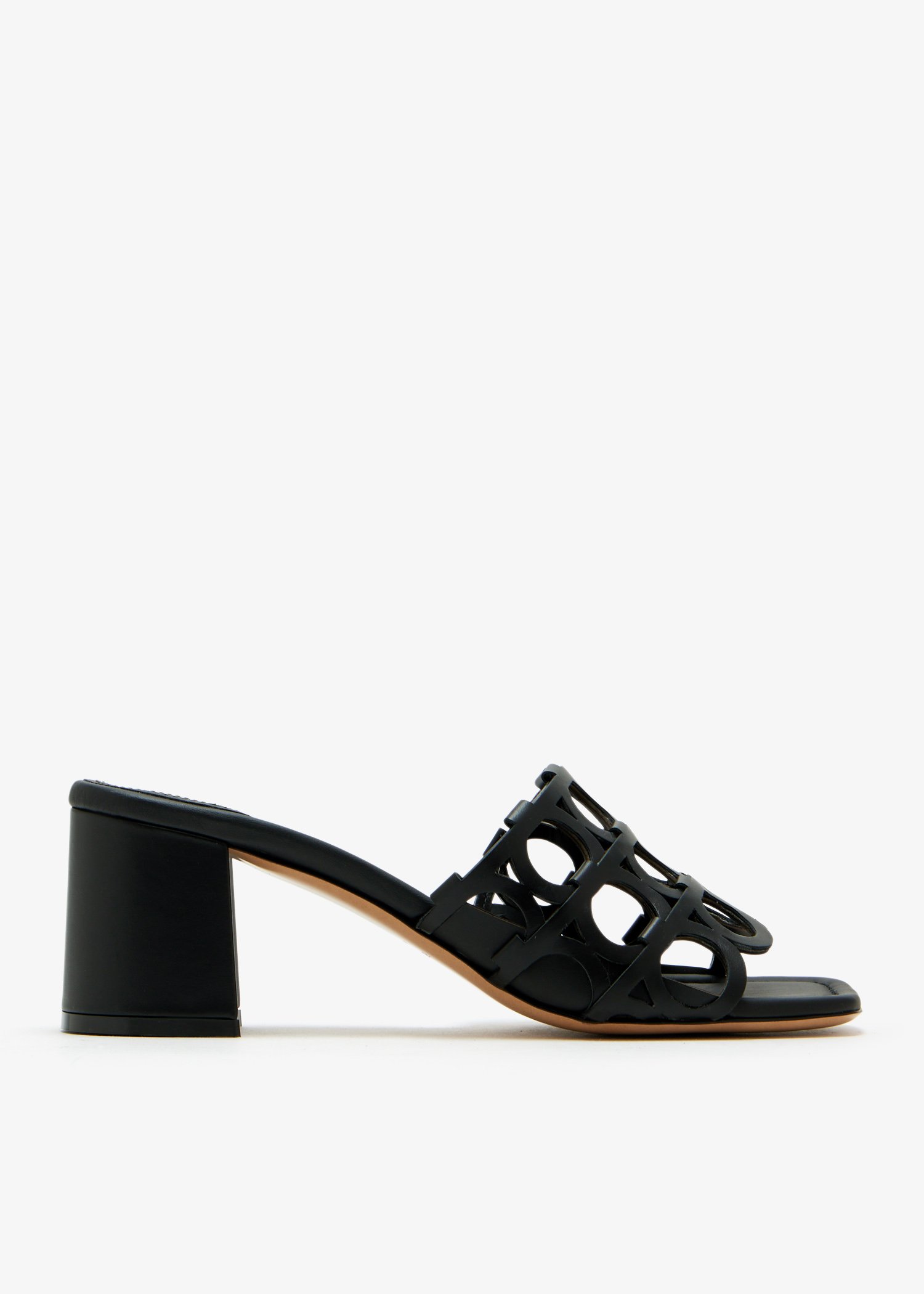

Gancini mules, Black