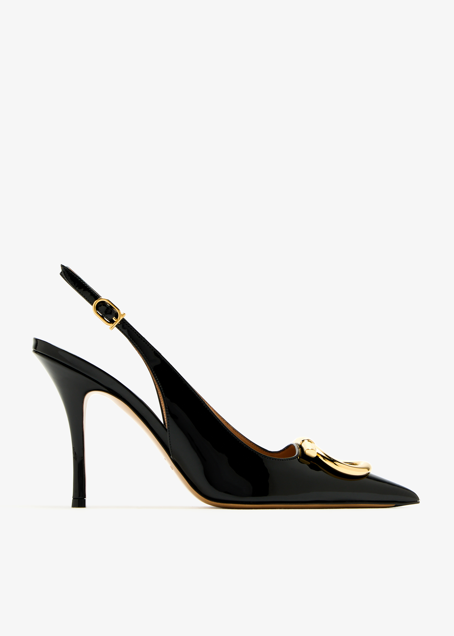 

Maxi Gancini slingback pumps, Black