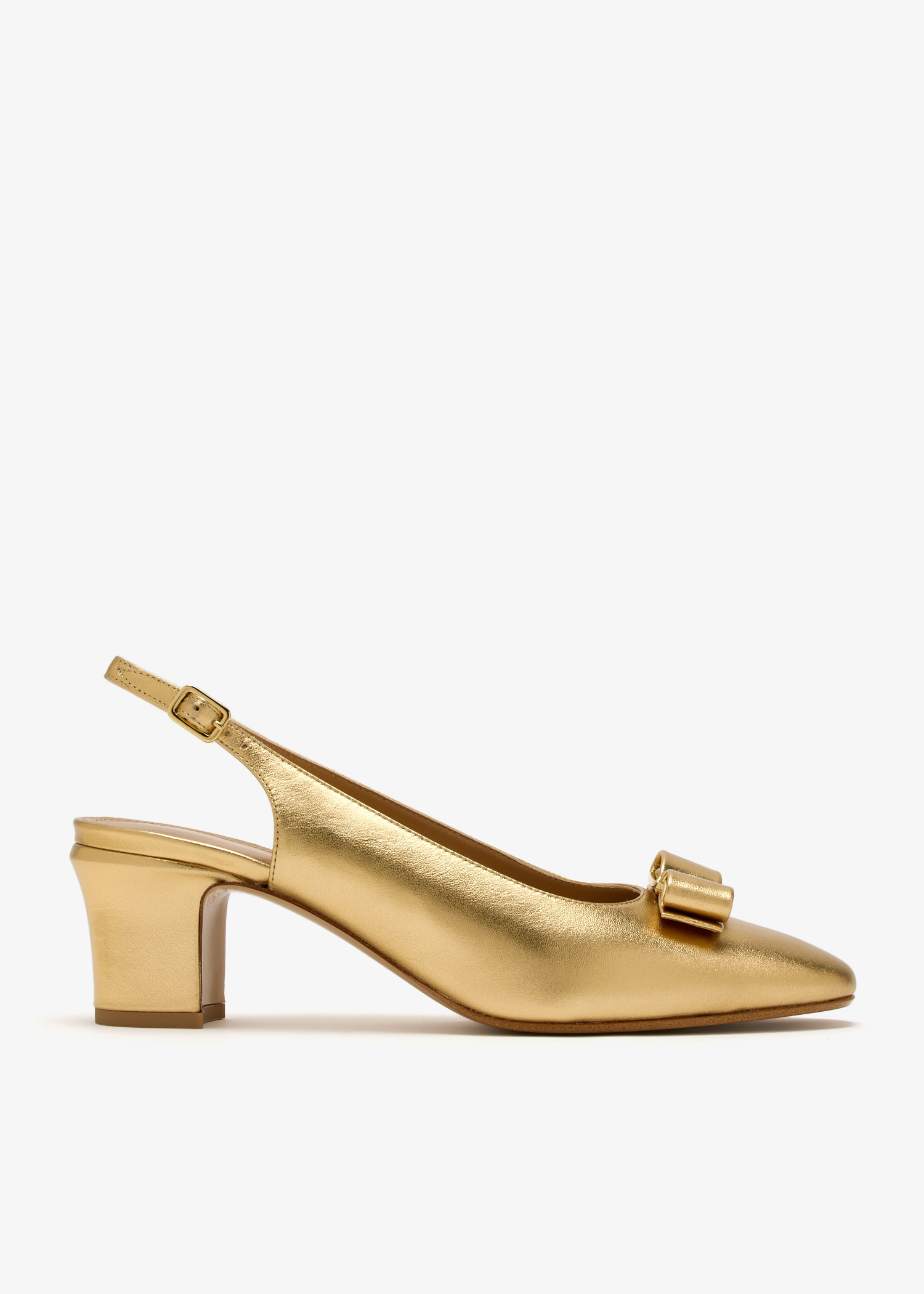 

Vara bow slingback pumps, Gold