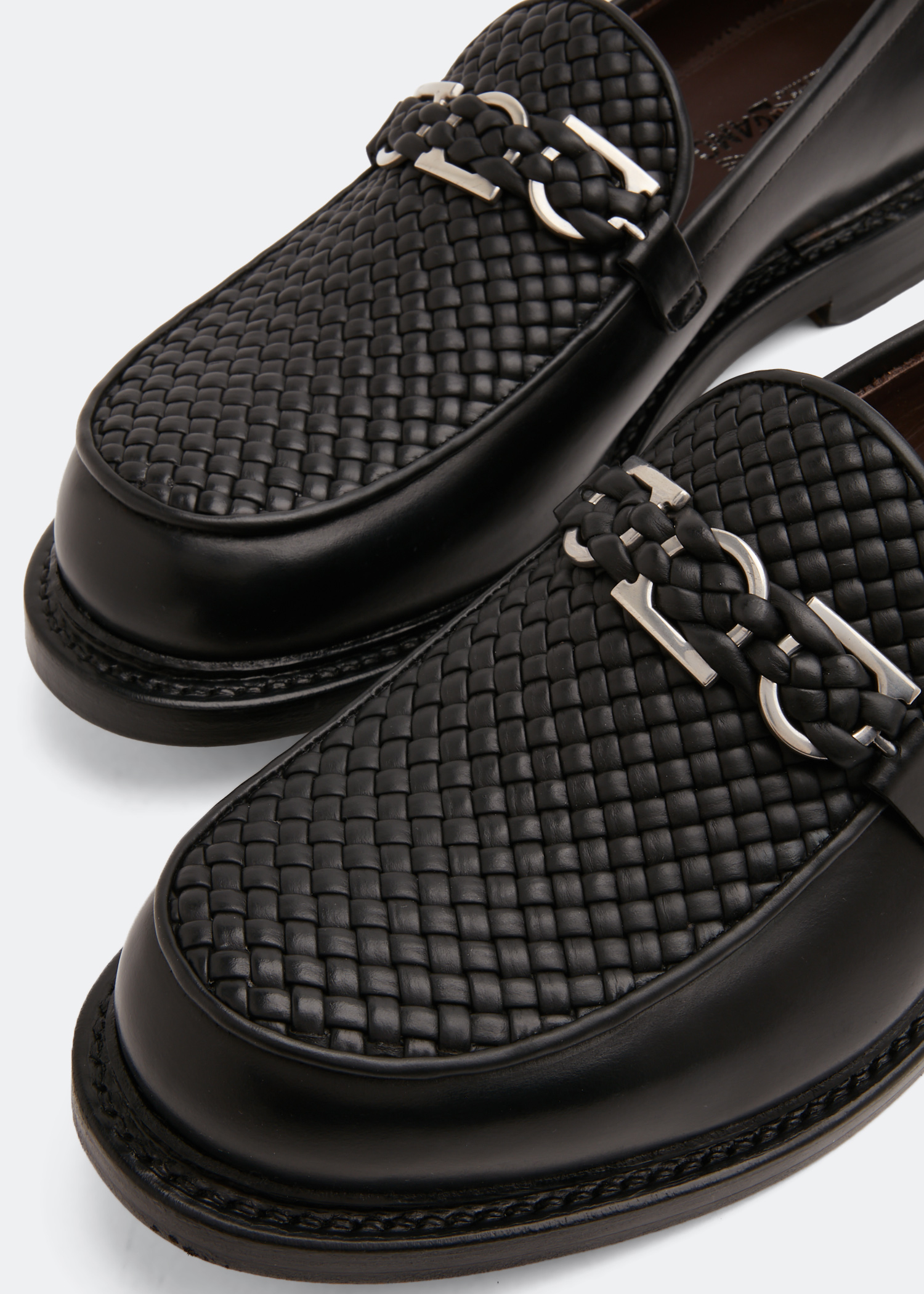

Gancini moccasin loafers, Black