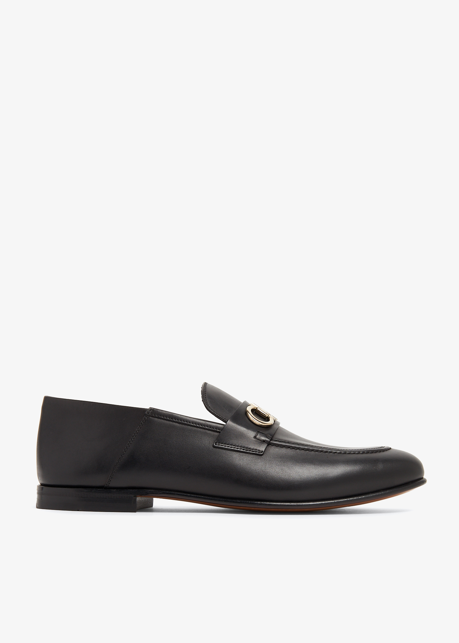 

Gancini loafers, Black