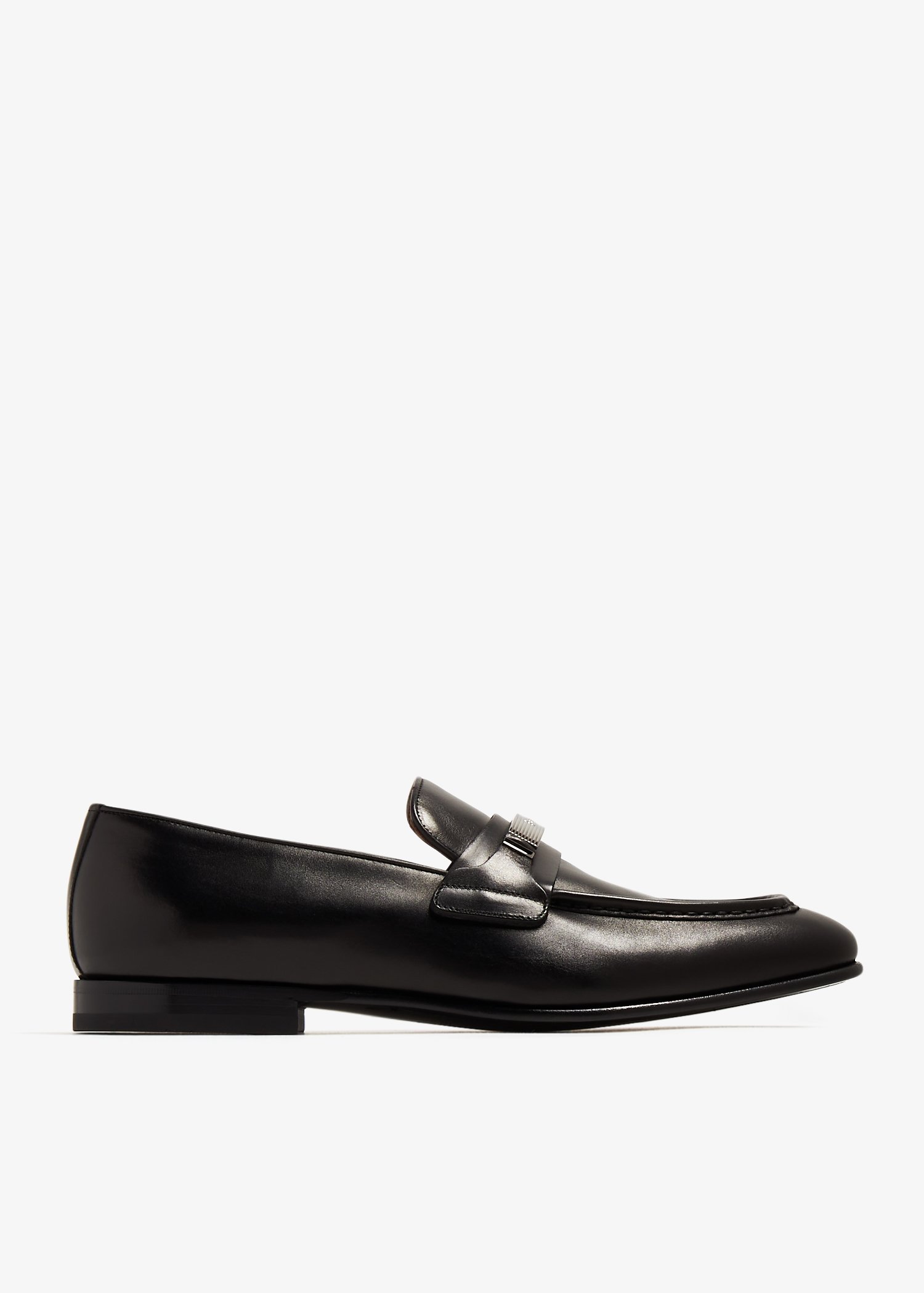 

Metal ornament moccasins, Black
