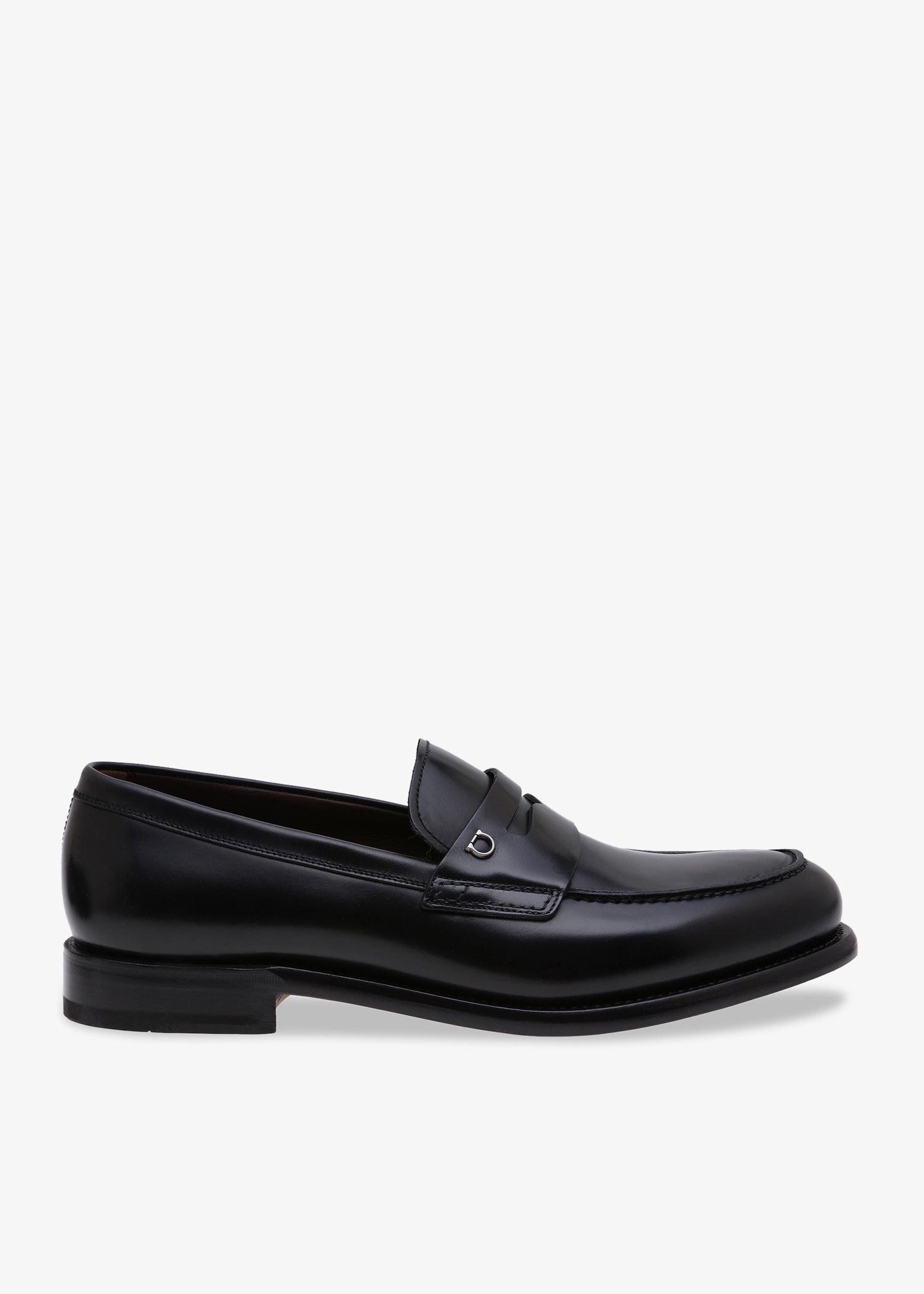 Salvatore Ferragamo Men's Black Lens Gancini Slip On Loafers ...