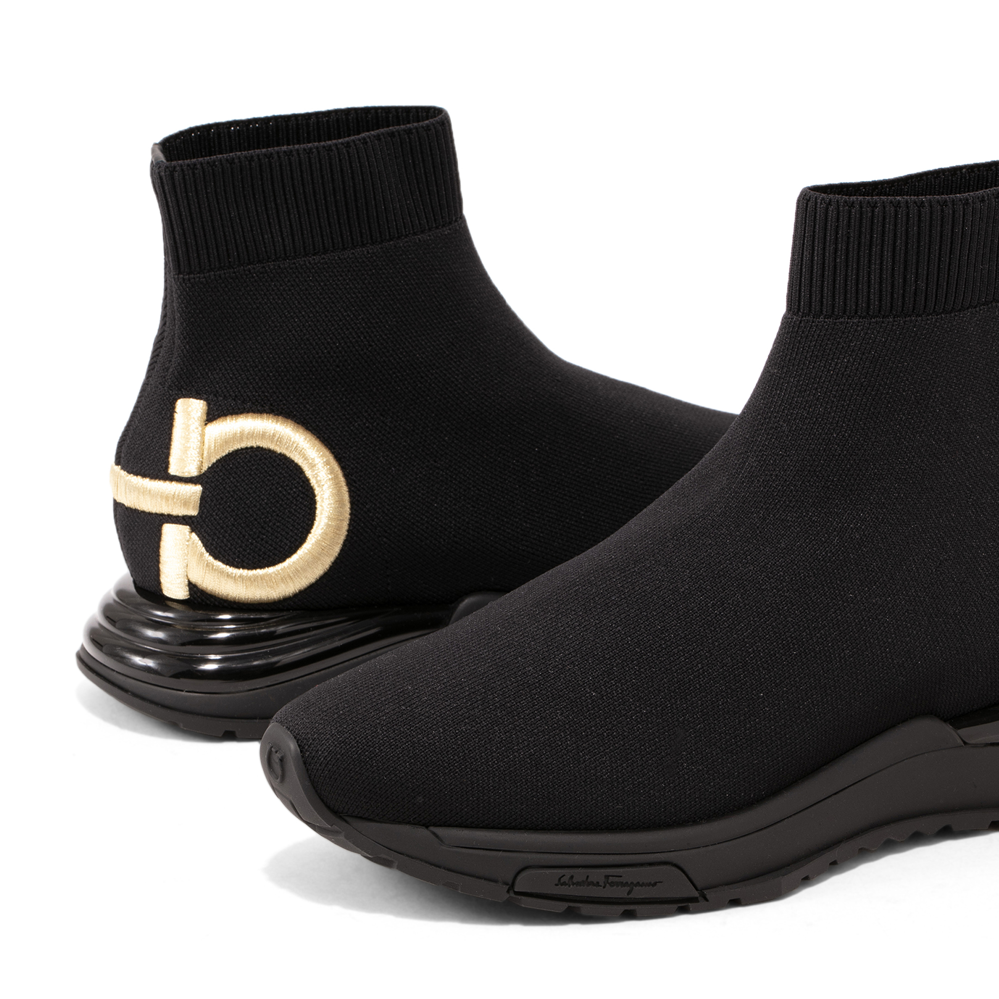 

Gancini sock sneakers, Black