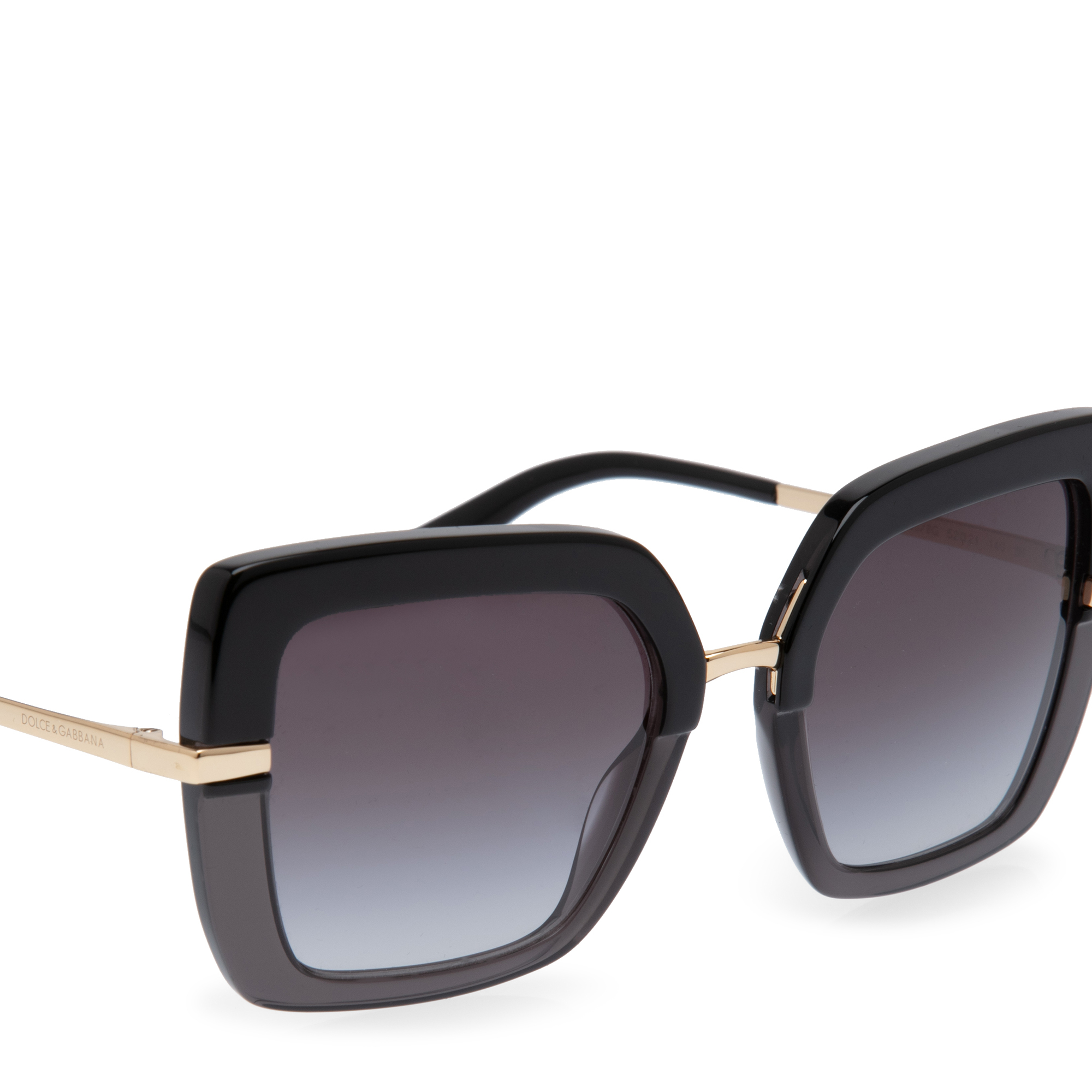 

Half print sunglasses, Black