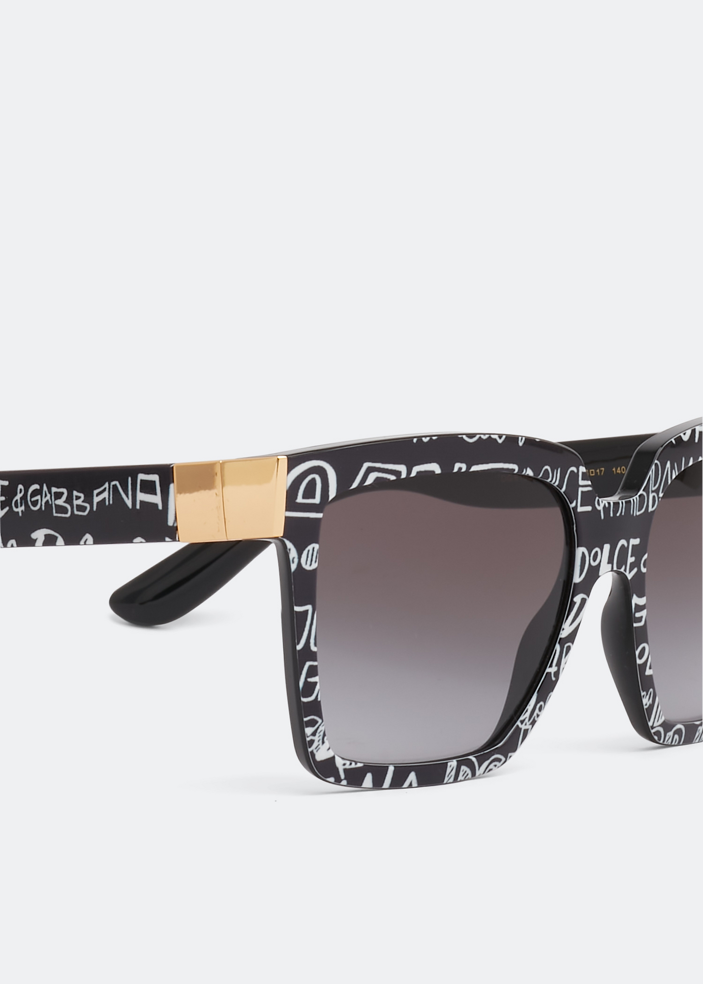 

Modern print sunglasses, Black