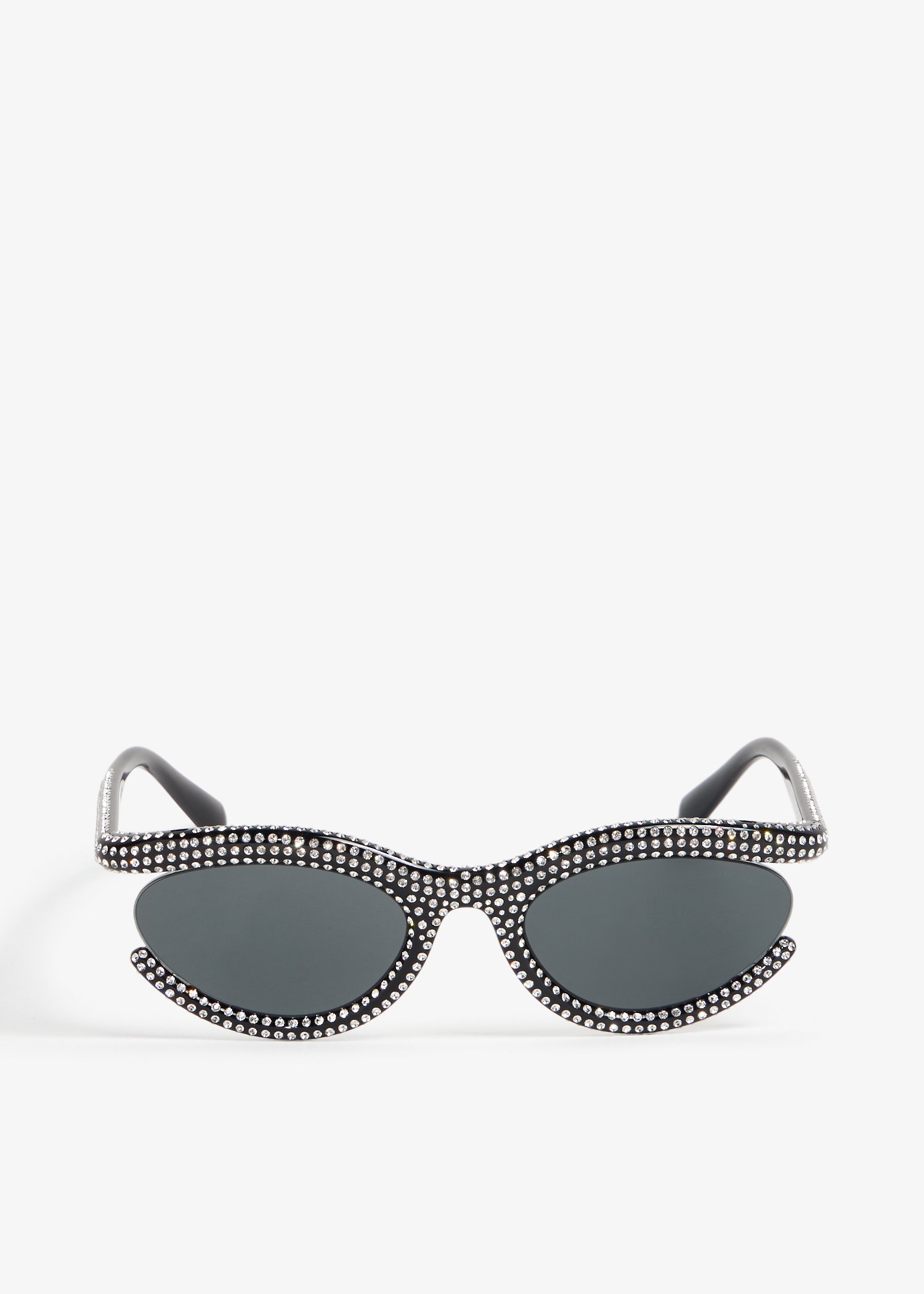 

Crystal frame sunglasses, Black