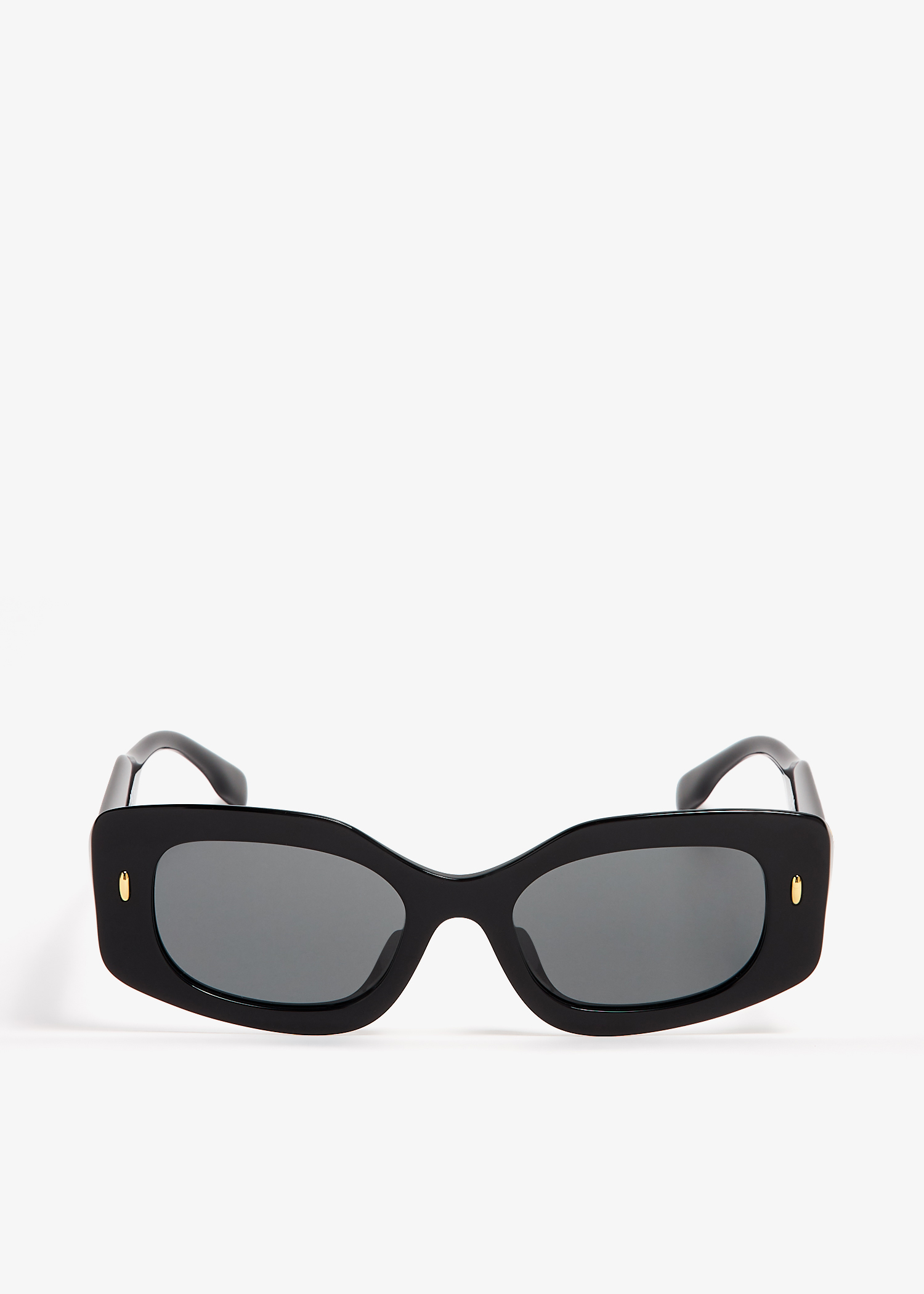 

Miller pushed rectangle sunglasses, Black