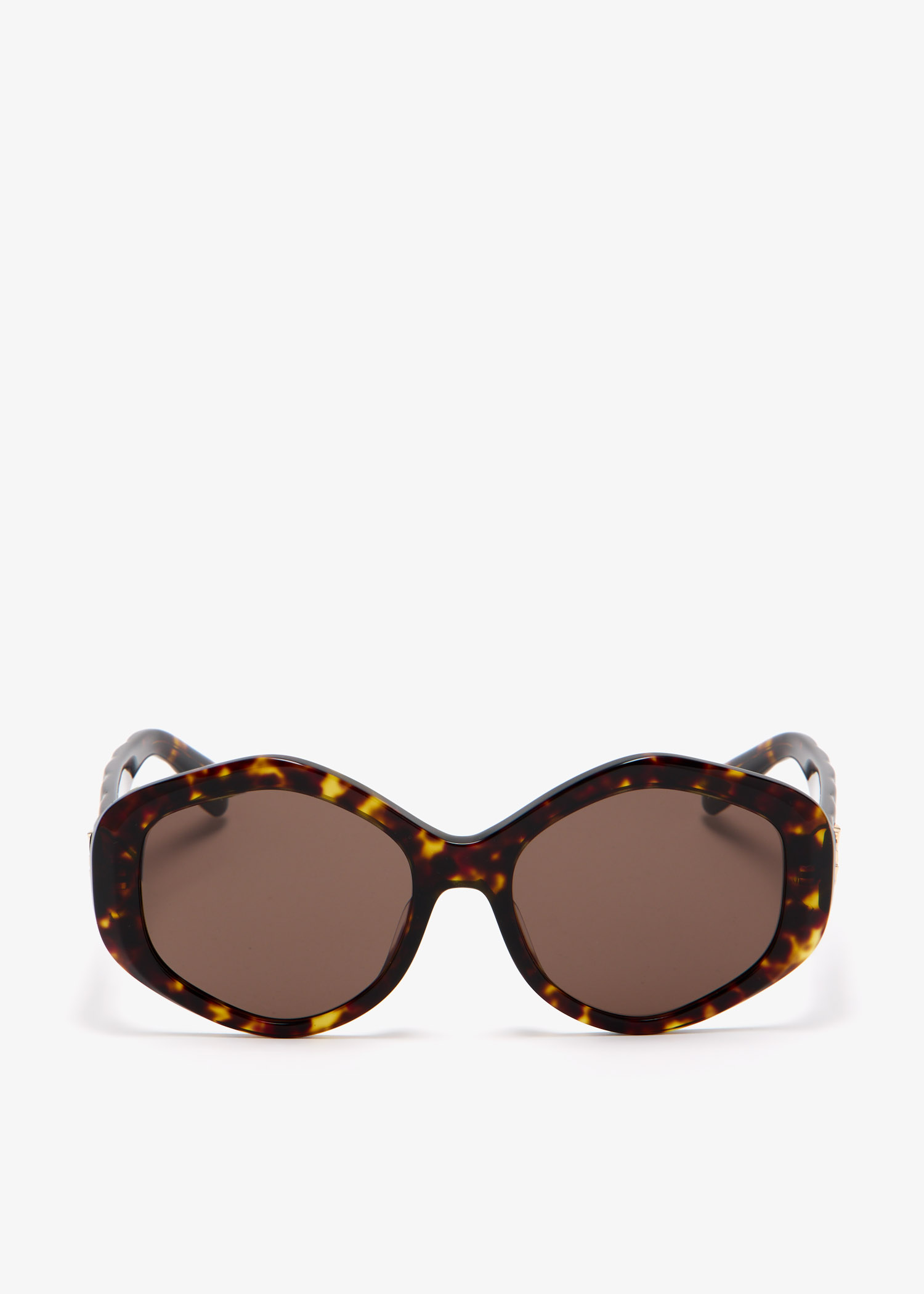 

Kira quilted geometric sunglasses, Brown