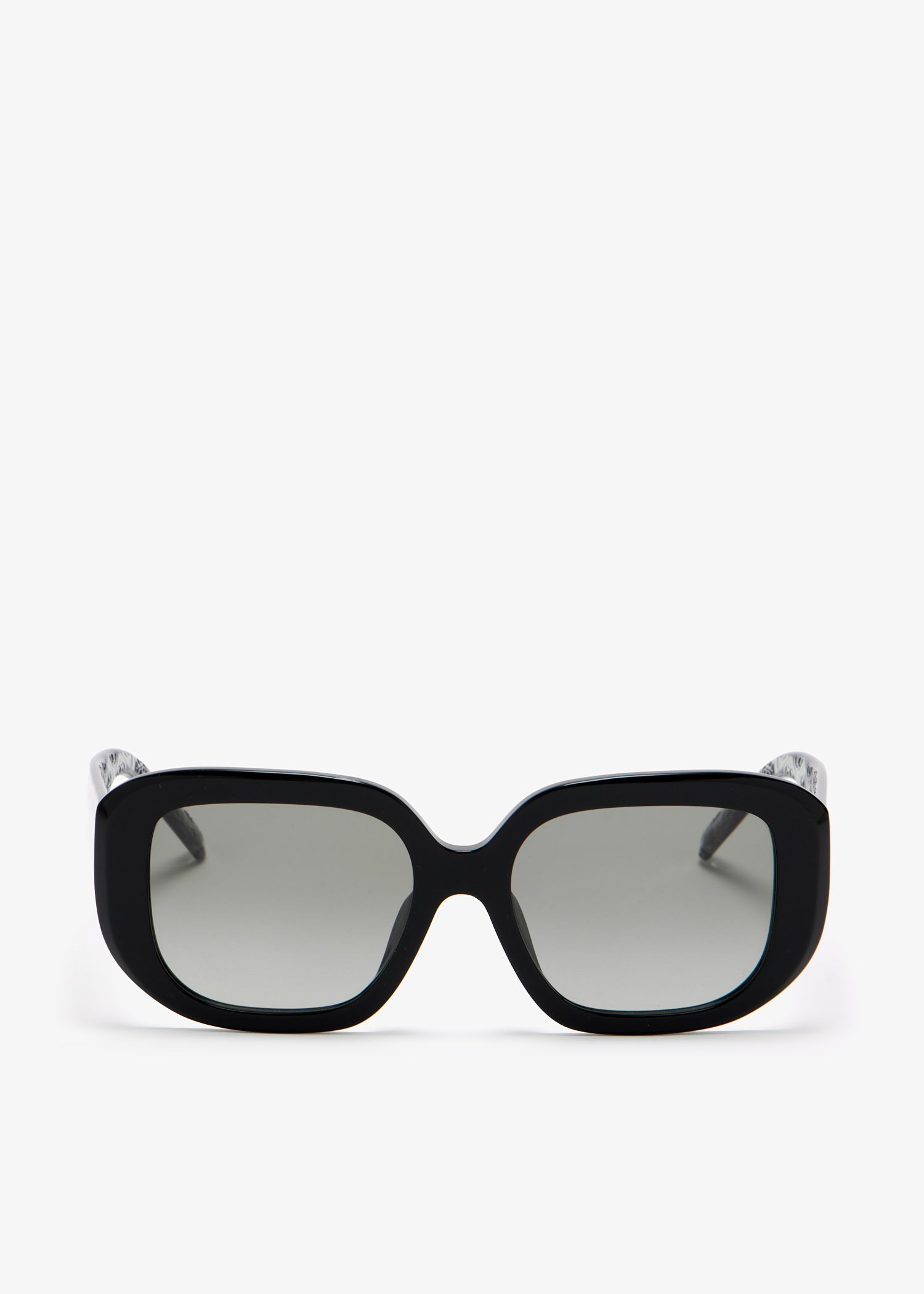 

T Monogram square sunglasses, Black