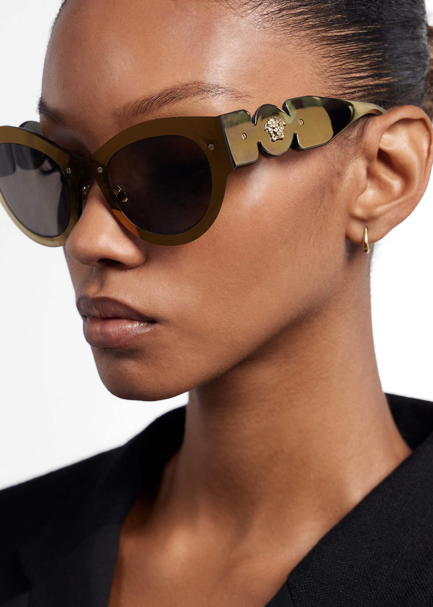 Versace Cat eye sunglasses for Women Gold in UAE Level Shoes