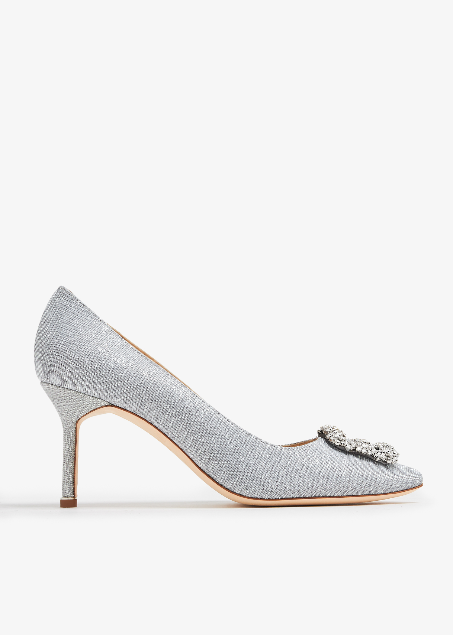 

Hangisi fabric pumps, Silver