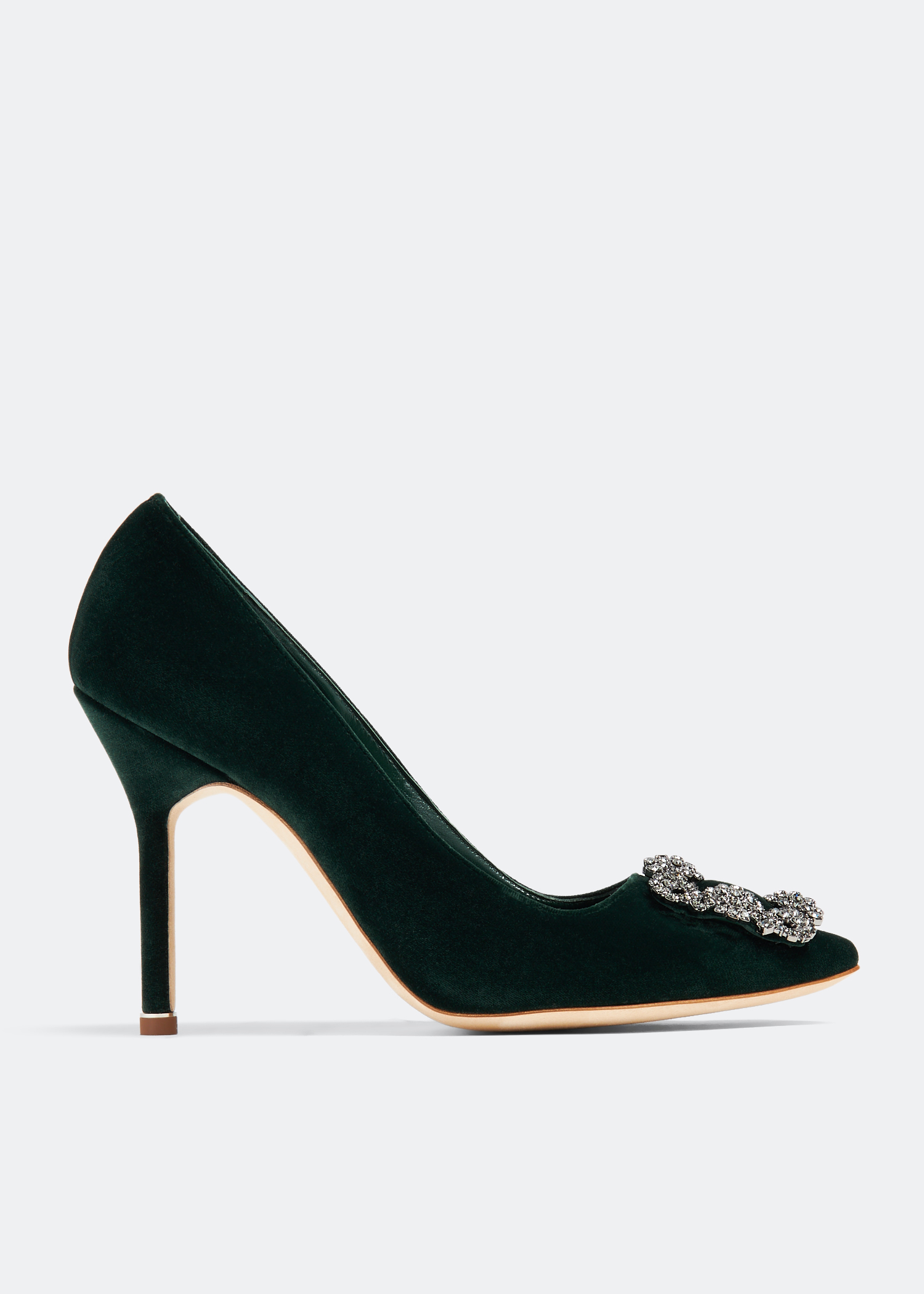 

Hangisi velvet pumps, Green