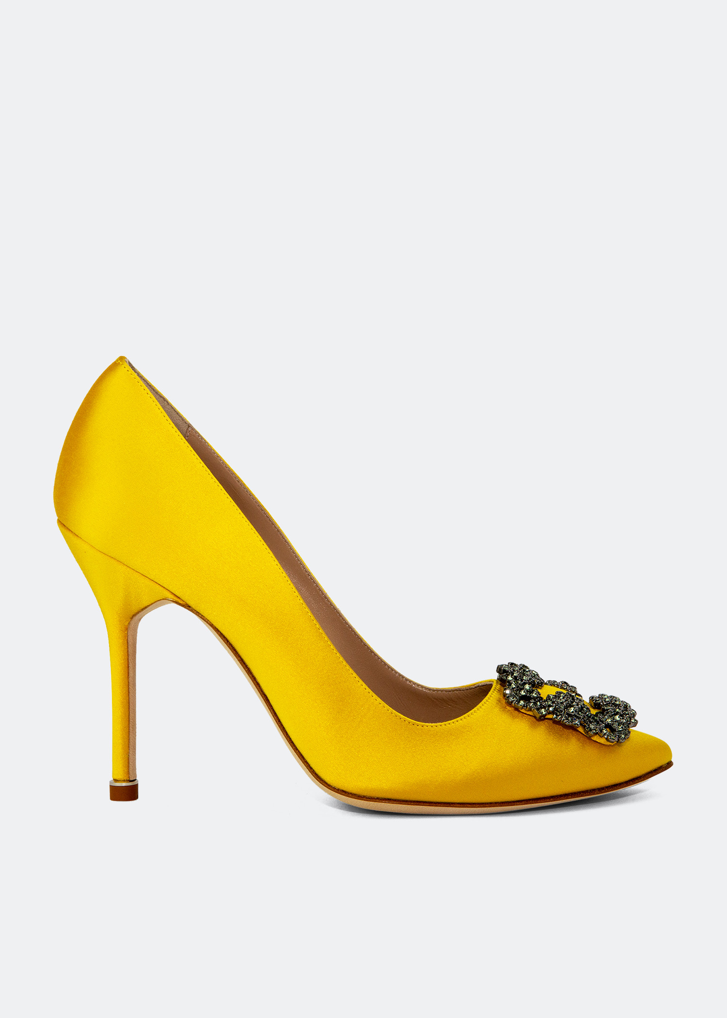 Yellow manolo sales blahnik shoes