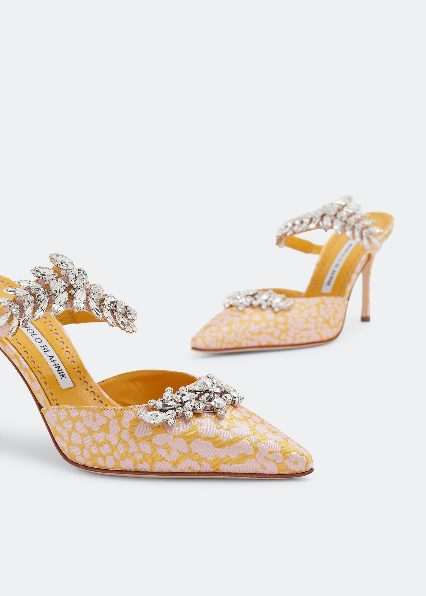 

Lurum jacquard mules, Yellow