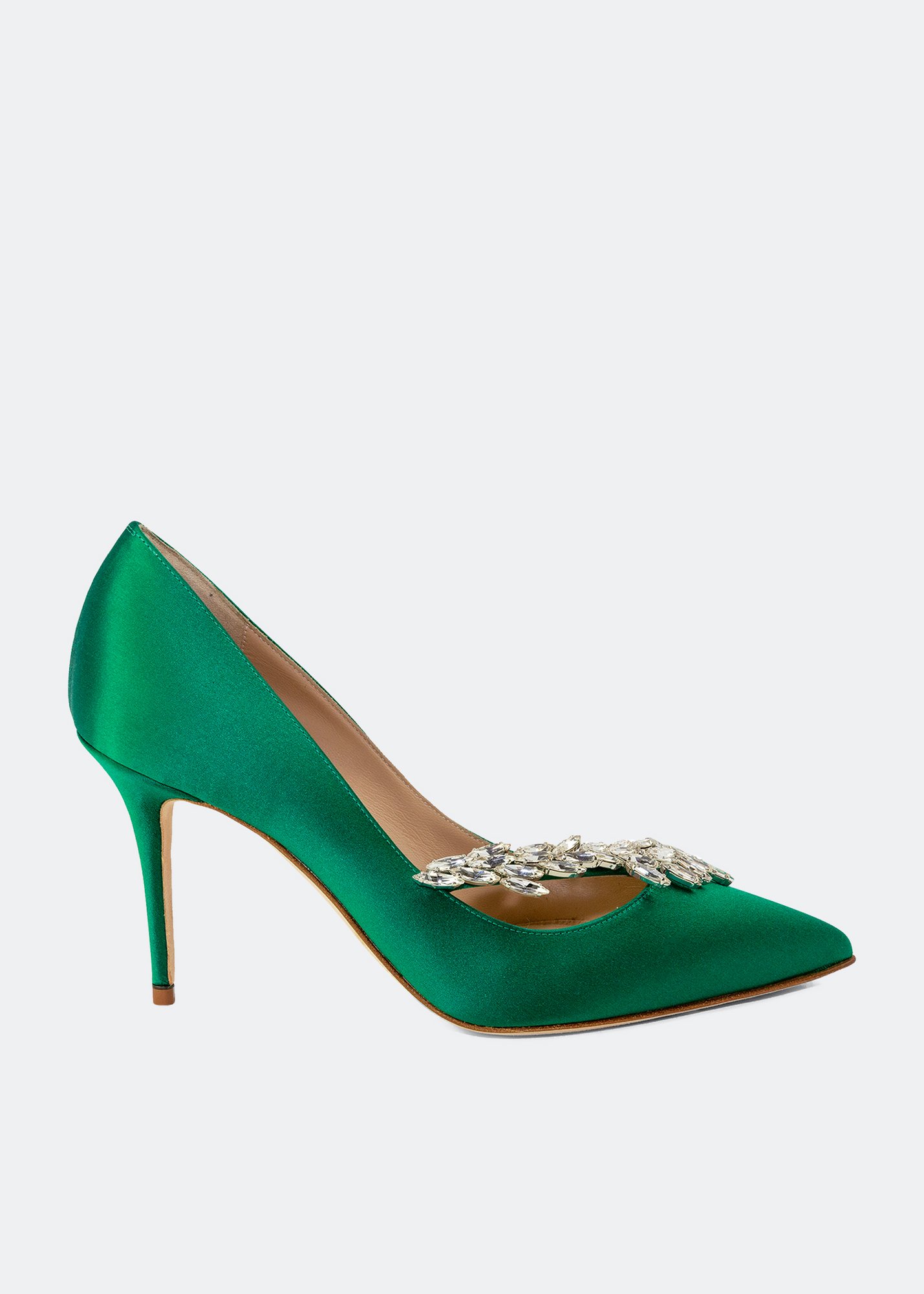 Green manolo hot sale blahnik shoes
