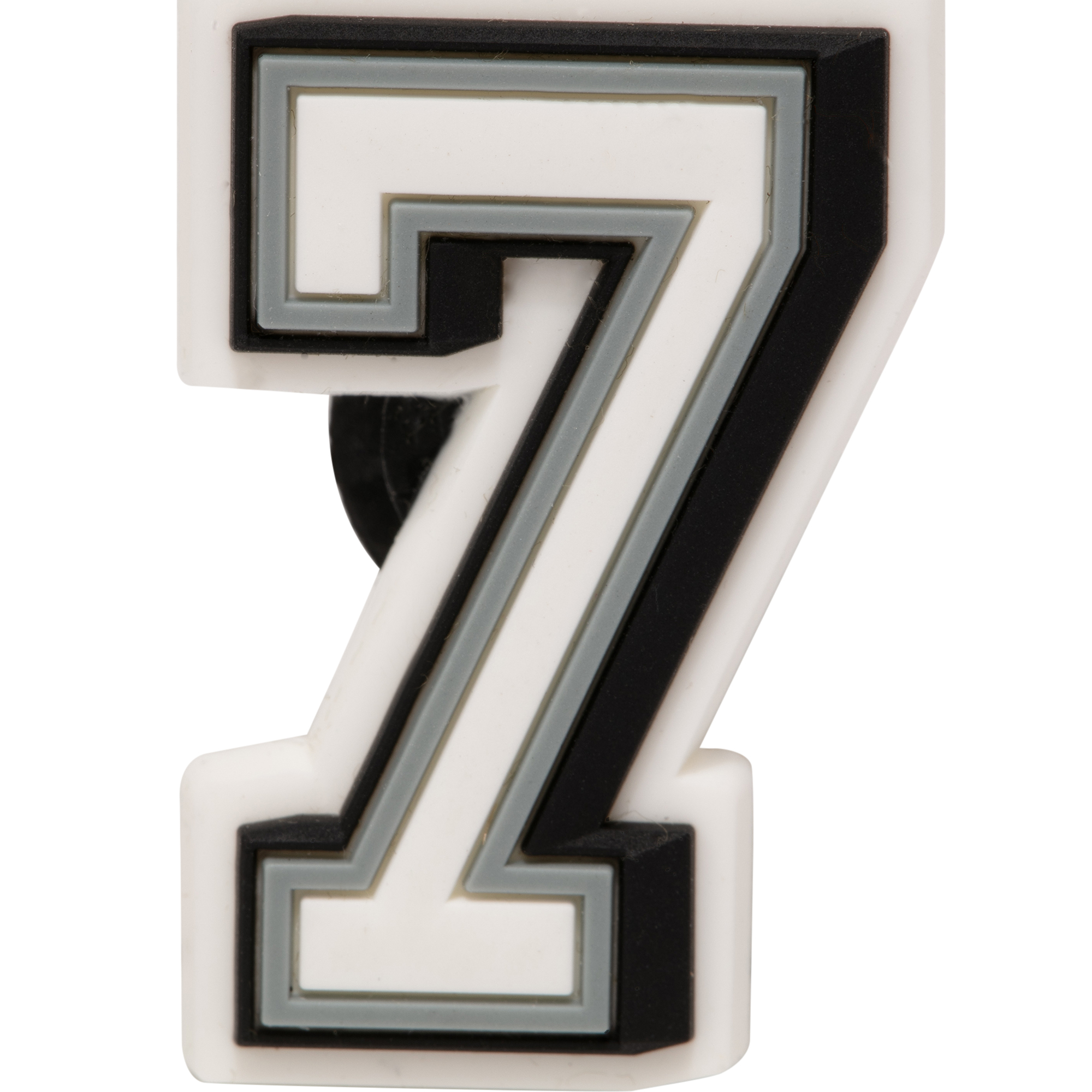 

Number 7 Jibbitz pin, White