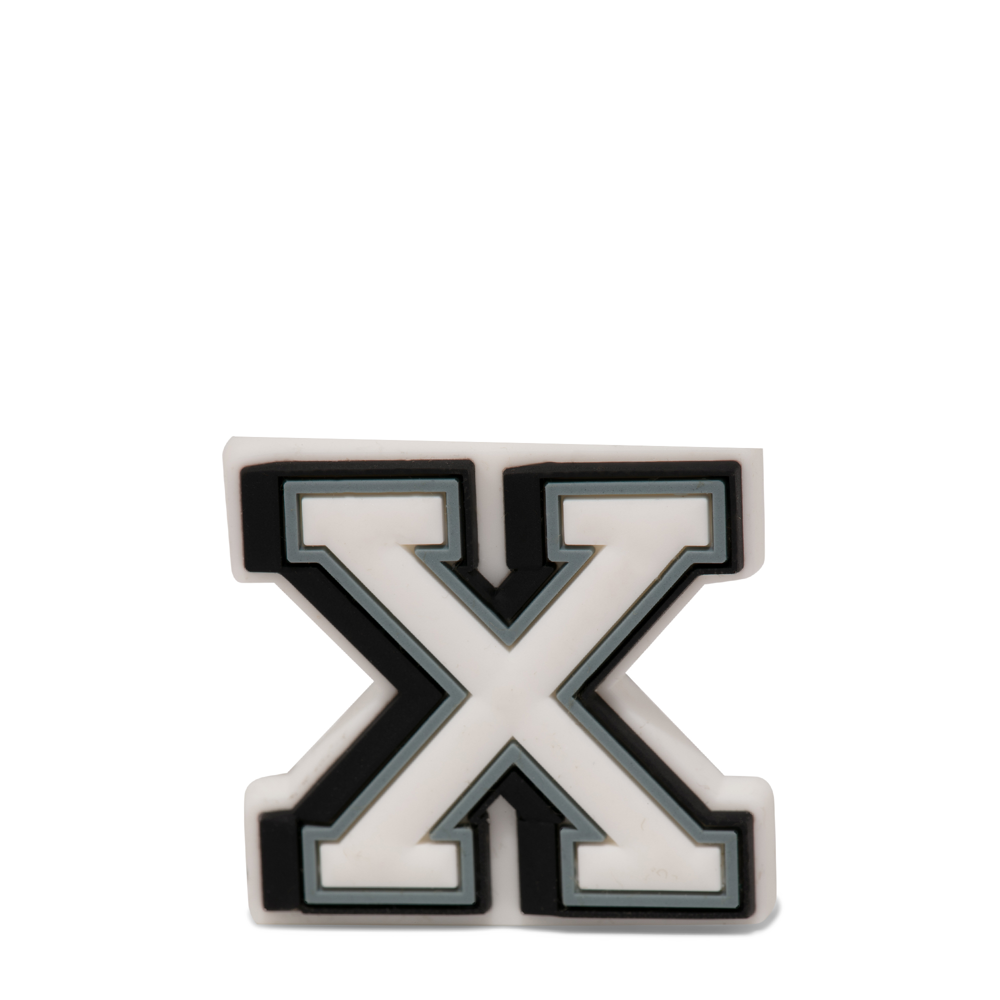

Letter X Jibbitz pin, White