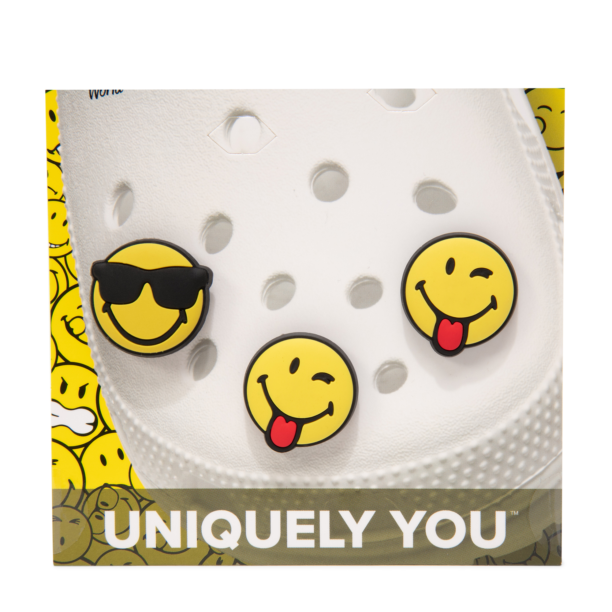 

Smiley Jibbitz pack, Yellow