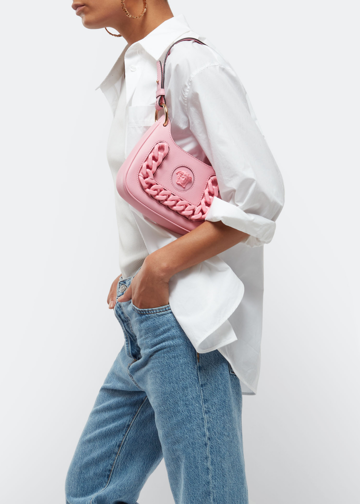 

La Medusa small hobo bag, Pink