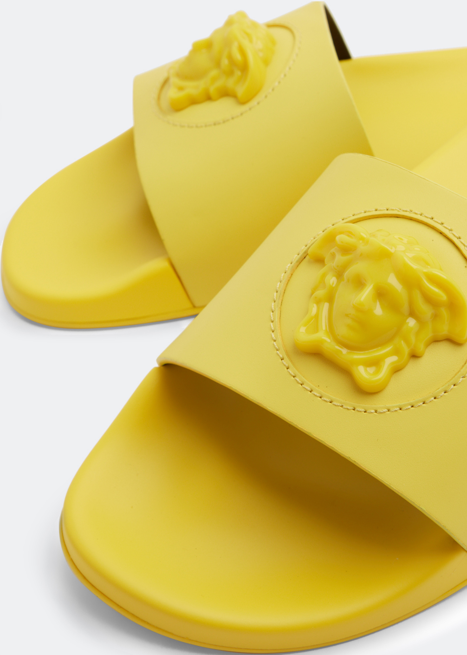 

La Medusa leather slides, Multi-coloured